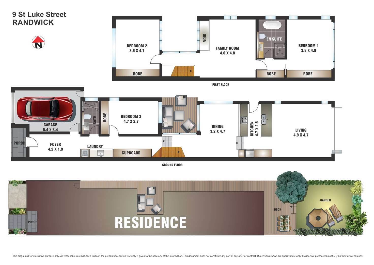 Floorplan of Homely house listing, 9 St Luke Street, Randwick NSW 2031