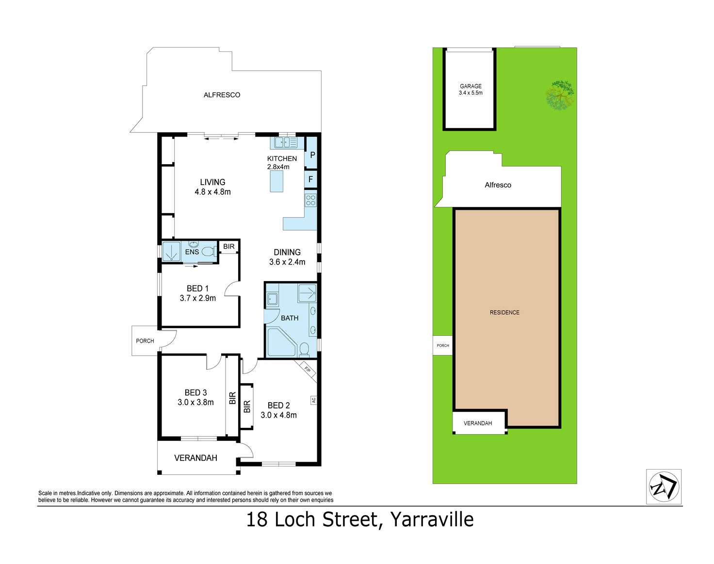 Floorplan of Homely house listing, 18 Loch Street, Yarraville VIC 3013