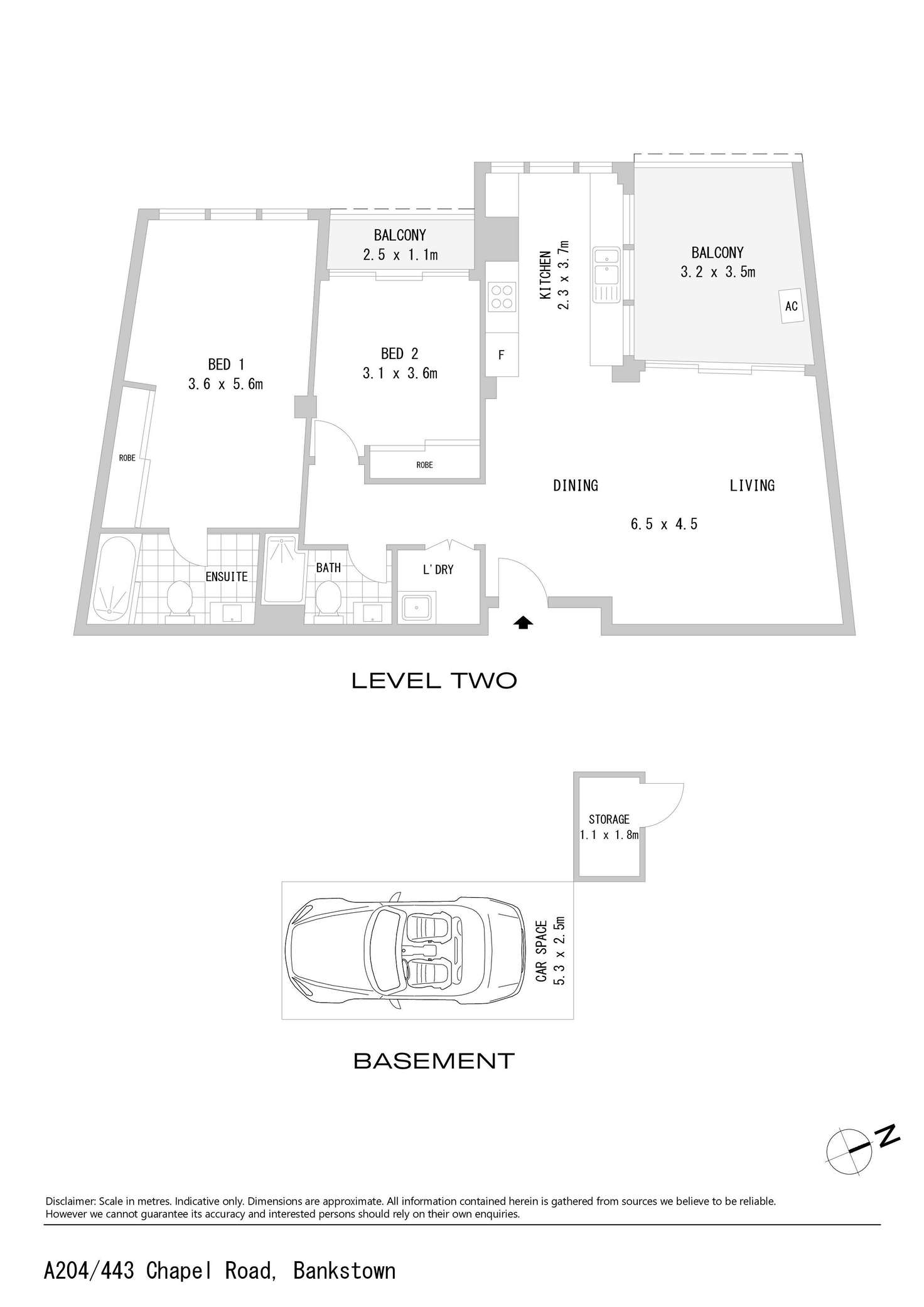 Floorplan of Homely apartment listing, A204/443 Chapel Road, Bankstown NSW 2200