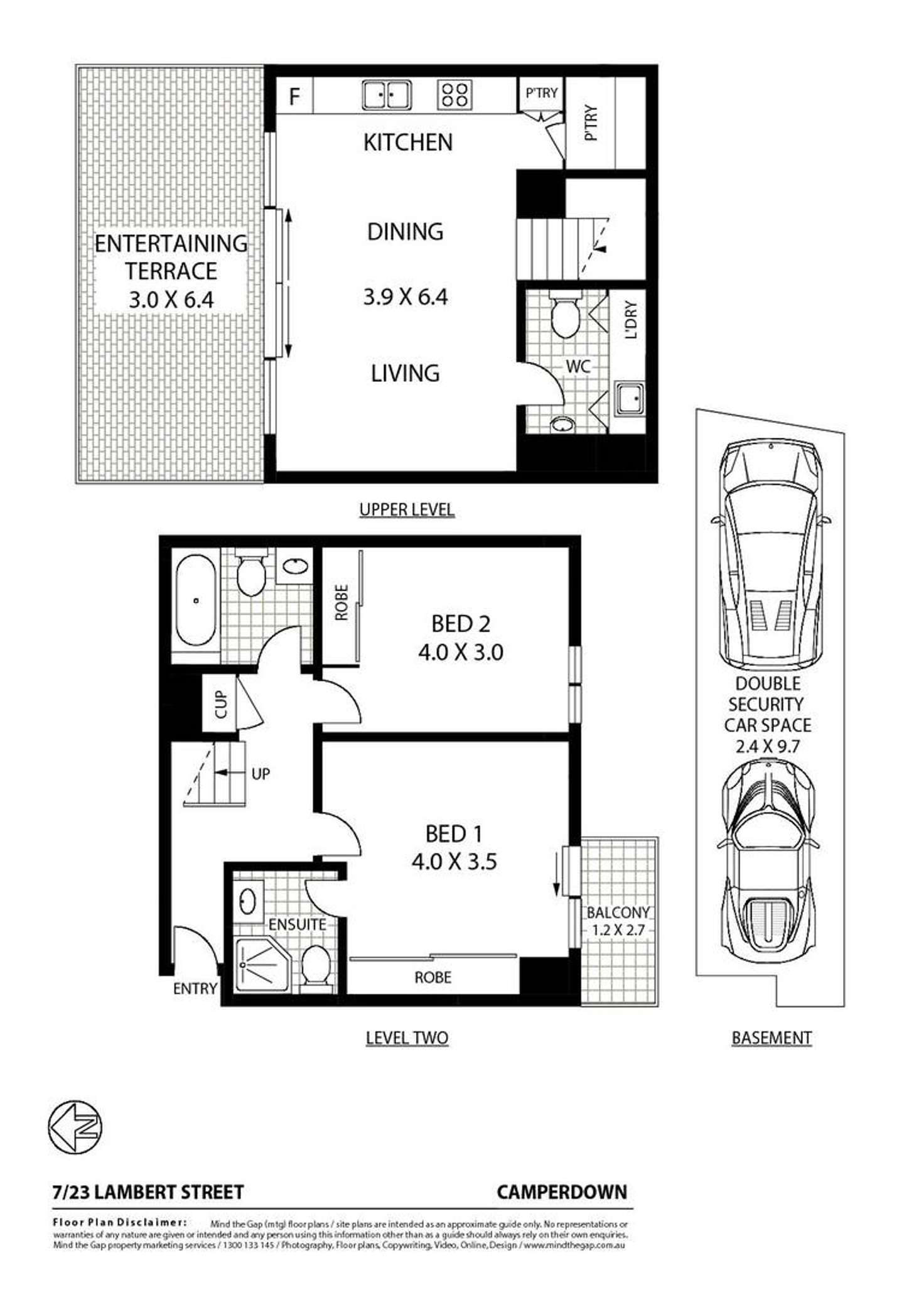 Floorplan of Homely apartment listing, 7/23 Lambert Street, Camperdown NSW 2050