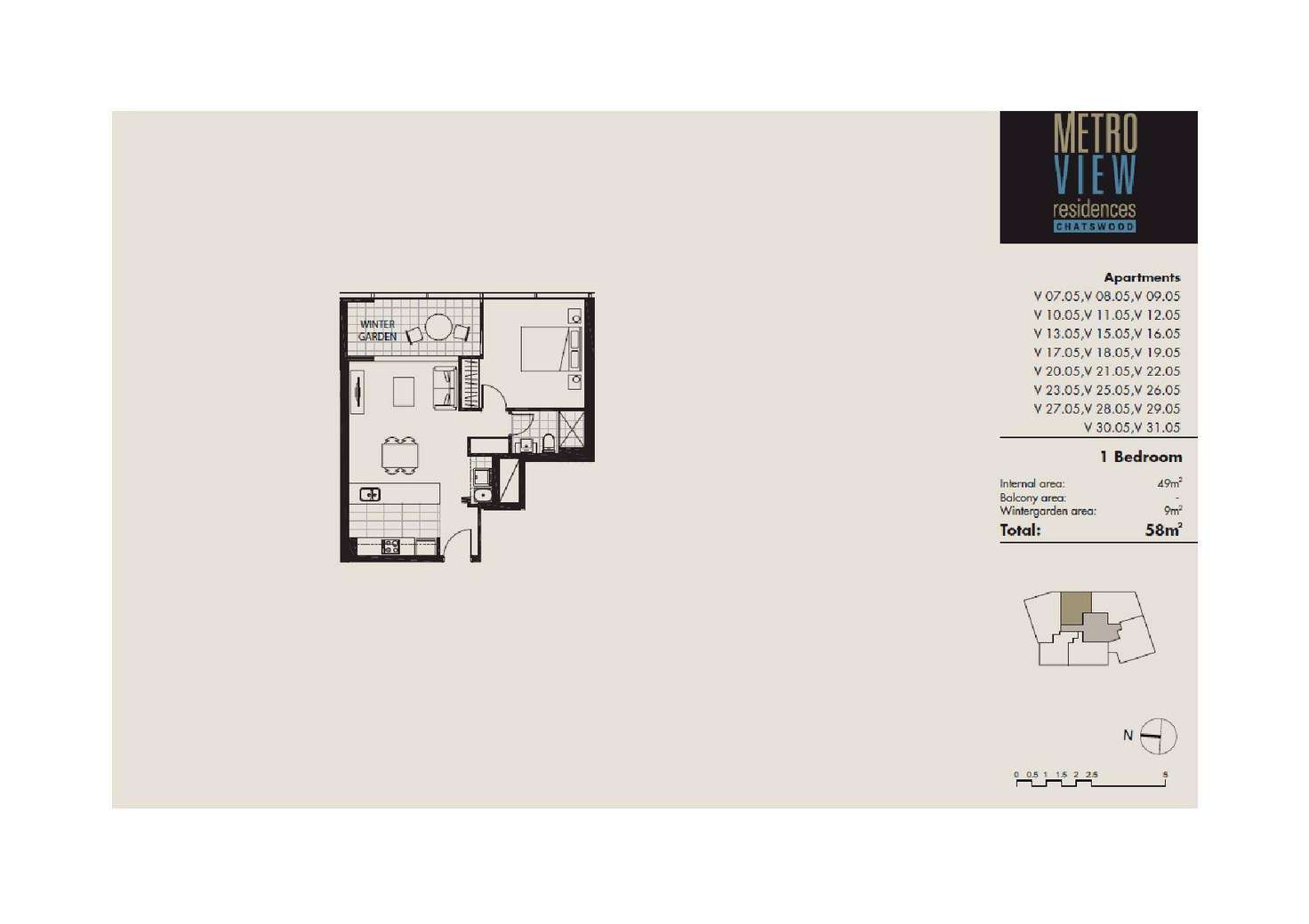 Floorplan of Homely apartment listing, 1505/69 Albert Avenue, Chatswood NSW 2067