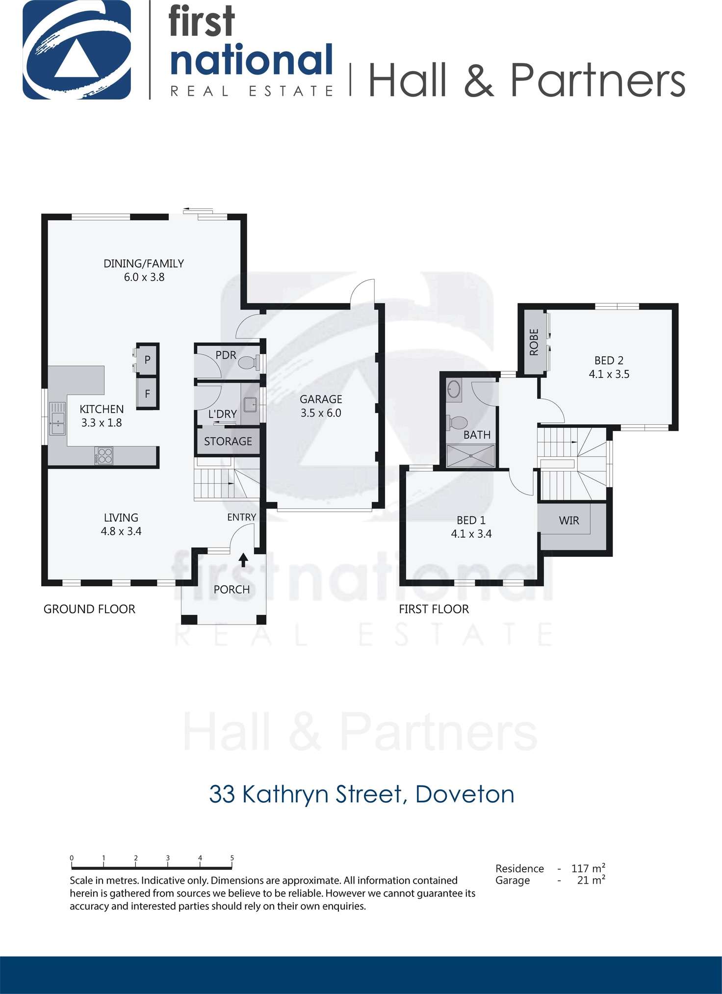 Floorplan of Homely townhouse listing, 33 Kathryn Street, Doveton VIC 3177