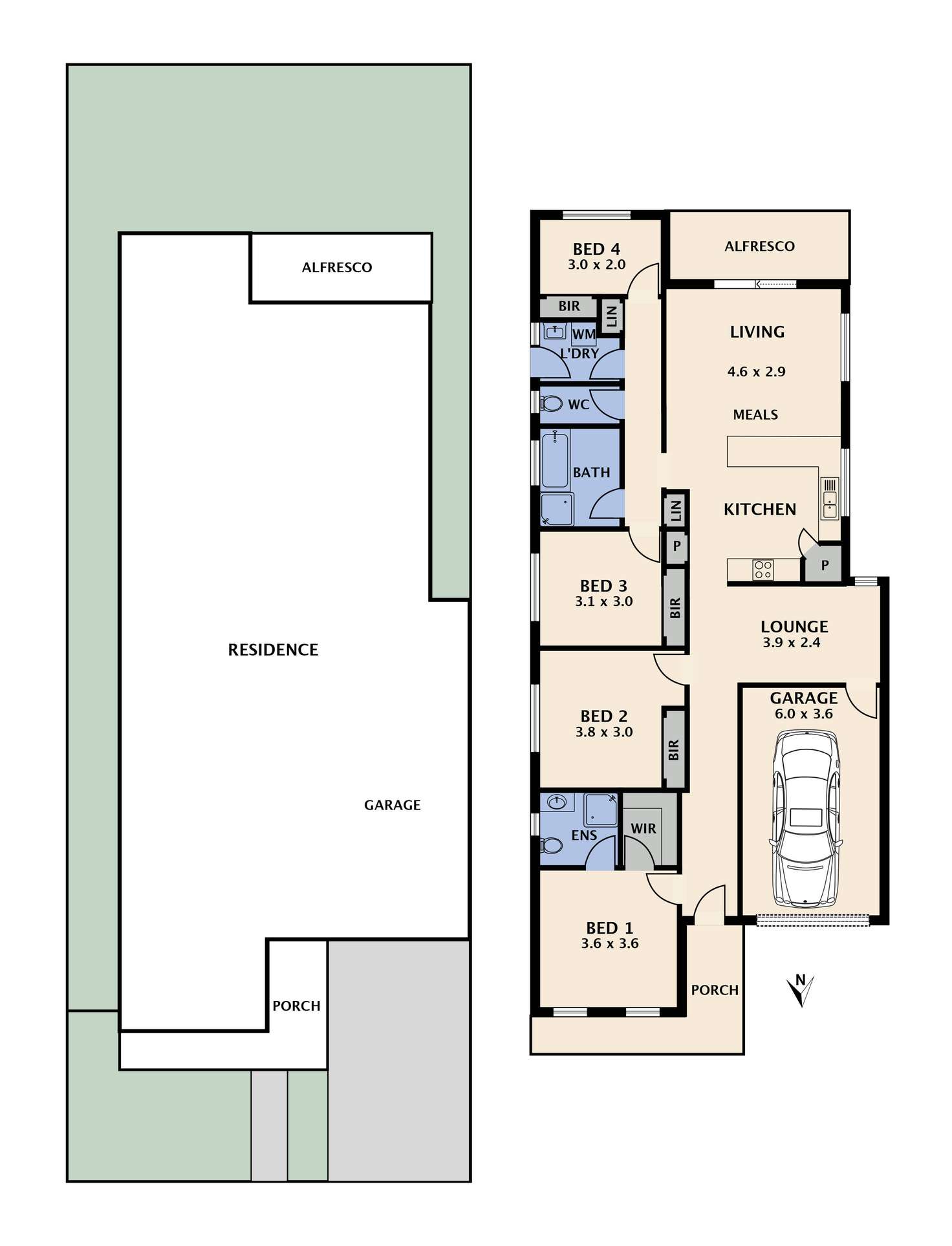 Floorplan of Homely house listing, 89 Bluebell Drive, Craigieburn VIC 3064