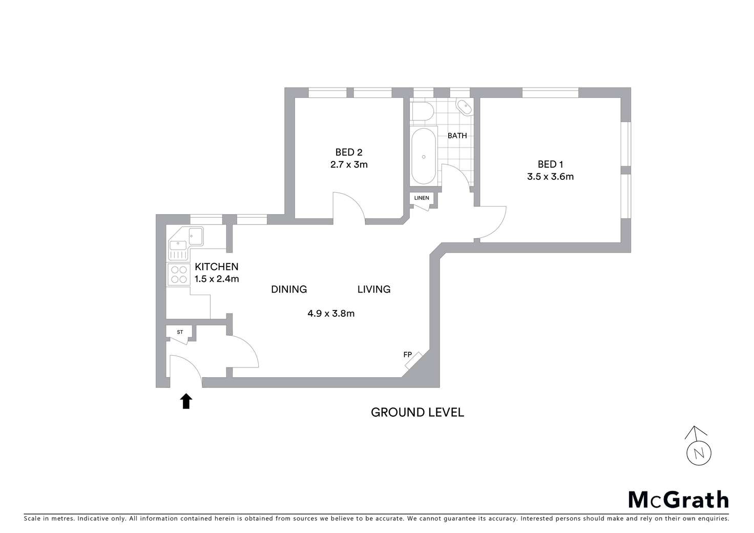 Floorplan of Homely apartment listing, 11/29 Prince Street, Randwick NSW 2031
