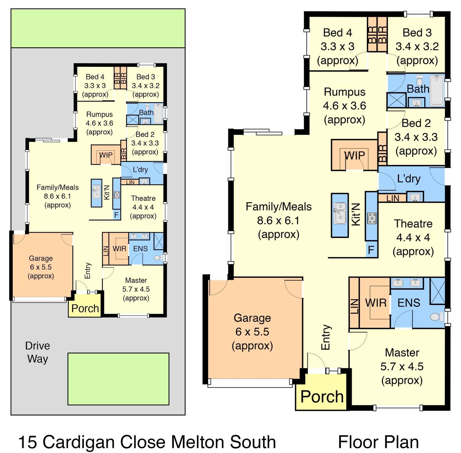 Floorplan of Homely house listing, 15 Cardigan Close, Melton South VIC 3338