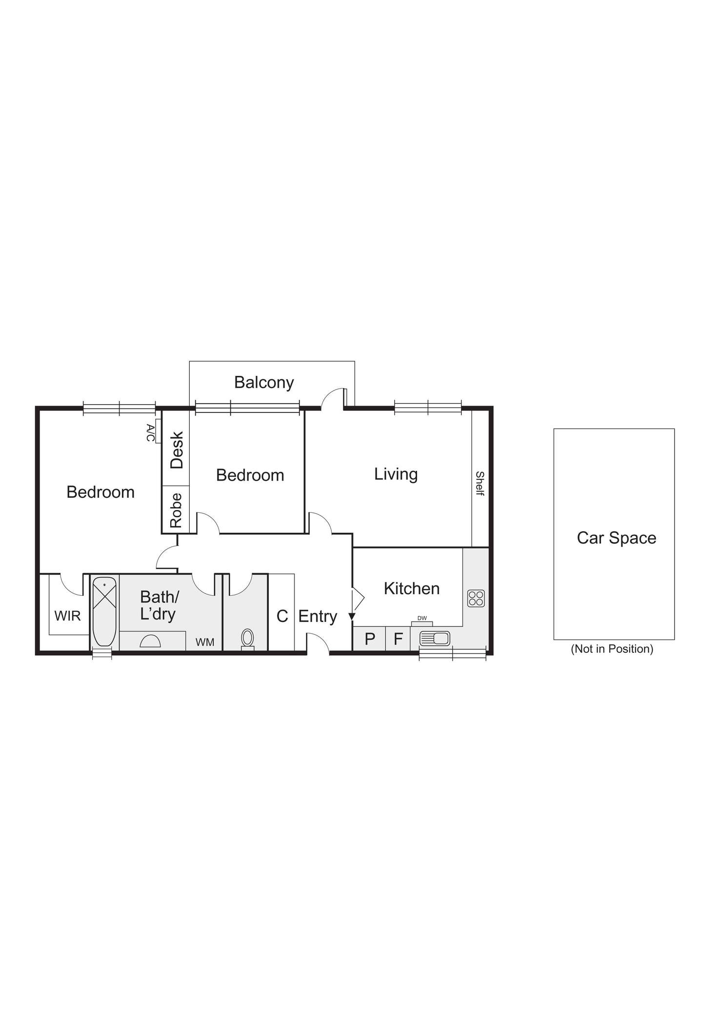 Floorplan of Homely apartment listing, 8/109 Ross Street, Port Melbourne VIC 3207