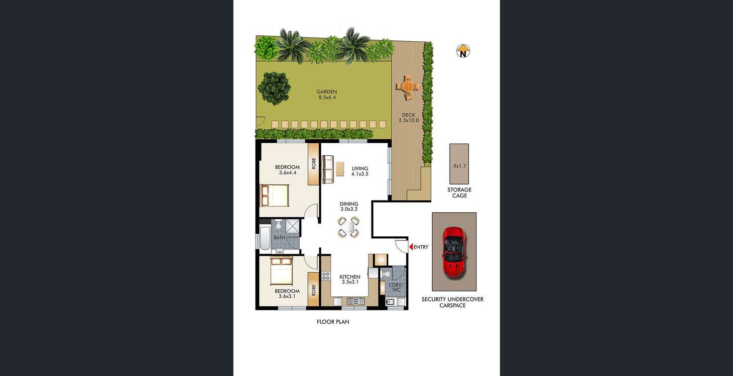 Floorplan of Homely apartment listing, 2/11 Penkivil Street, Bondi NSW 2026