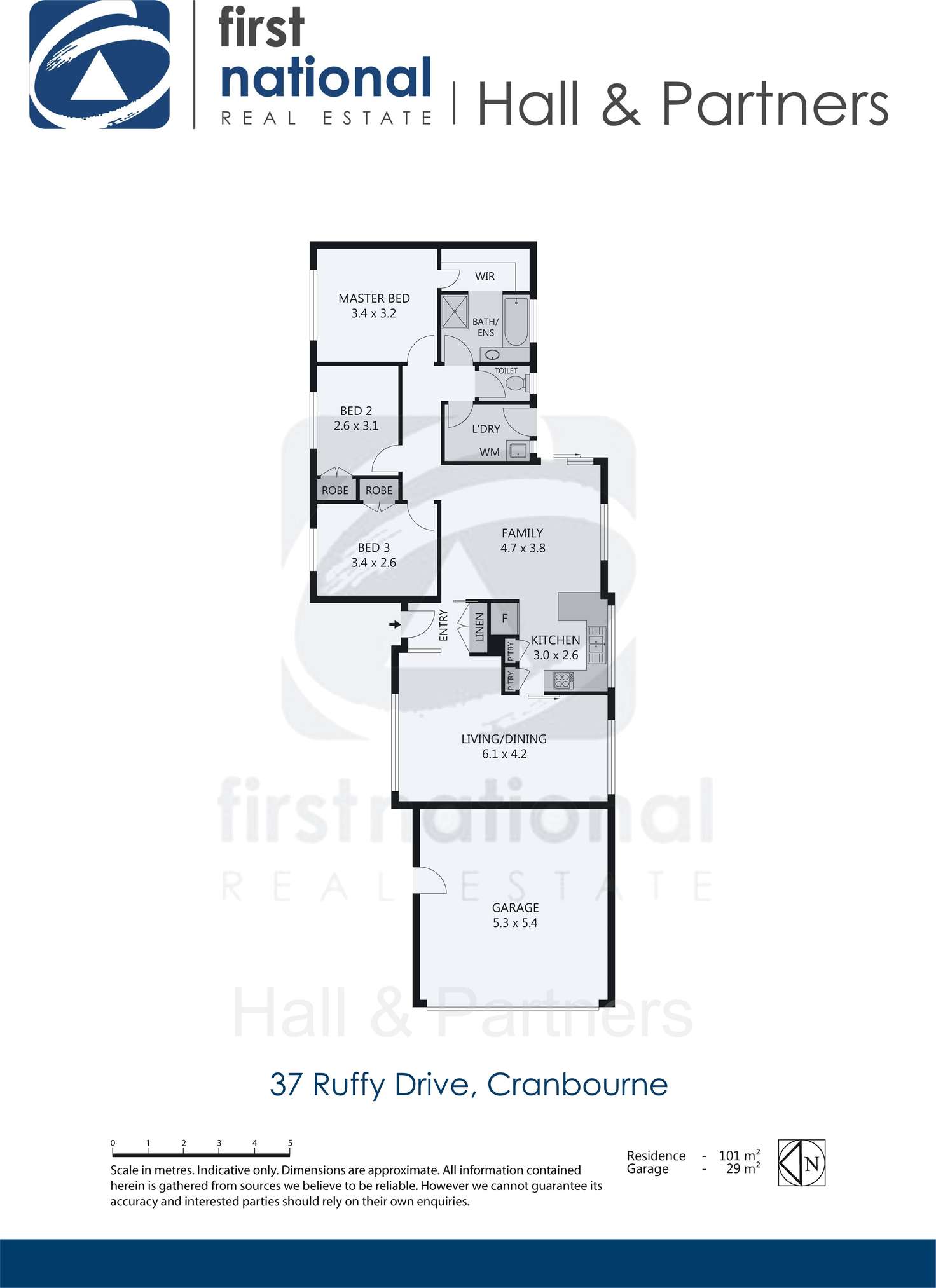 Floorplan of Homely house listing, 37 Ruffy Drive, Cranbourne VIC 3977