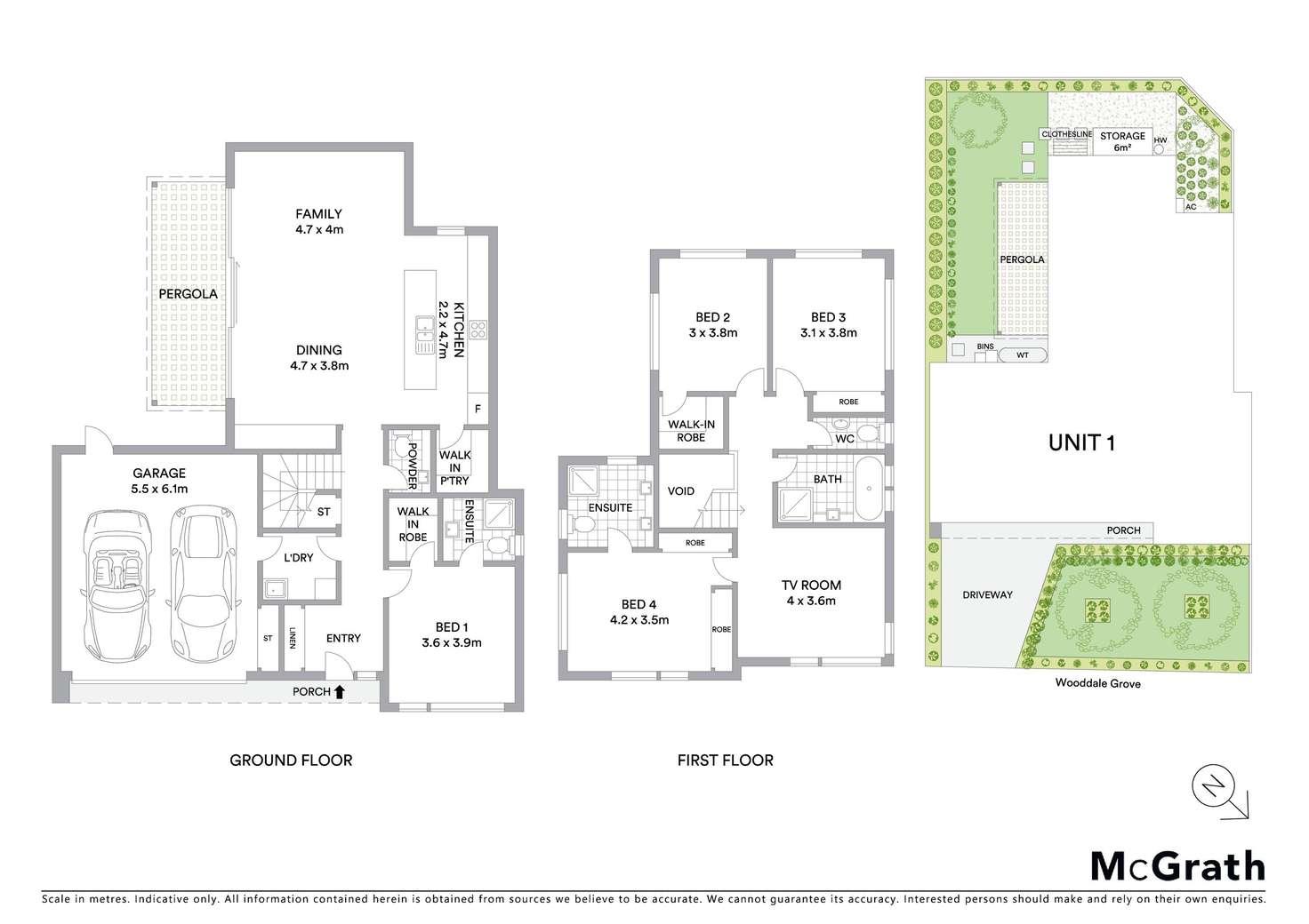 Floorplan of Homely townhouse listing, 1/14 Wooddale Grove, Mitcham VIC 3132