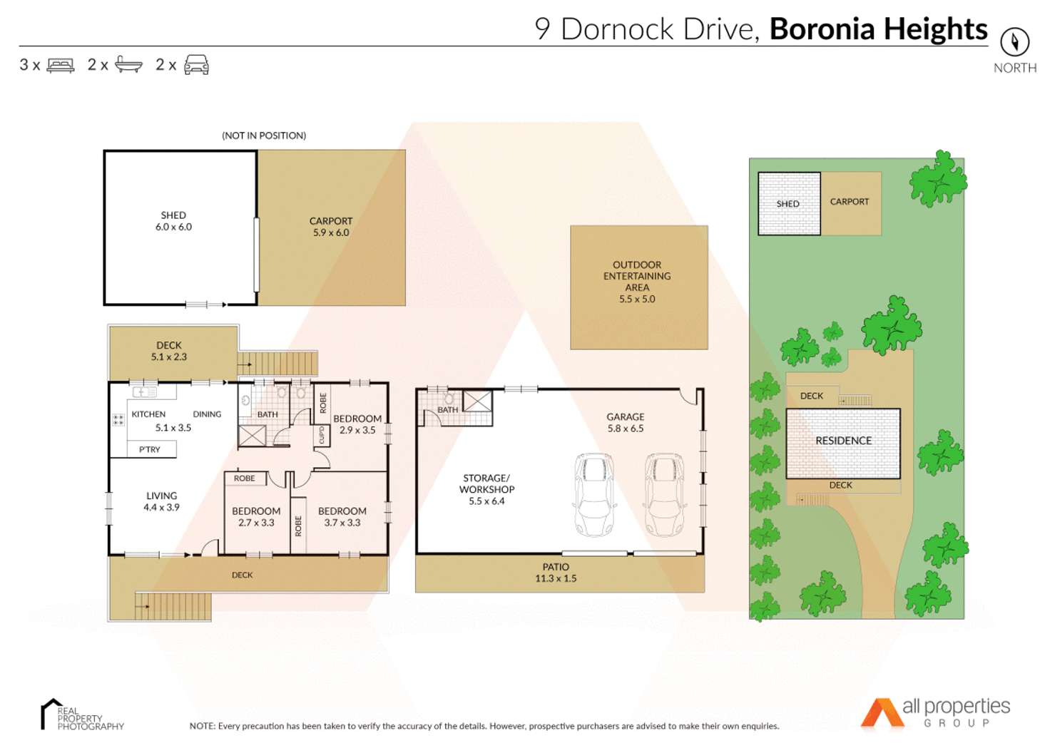 Floorplan of Homely house listing, 9 Dornock Drive, Boronia Heights QLD 4124