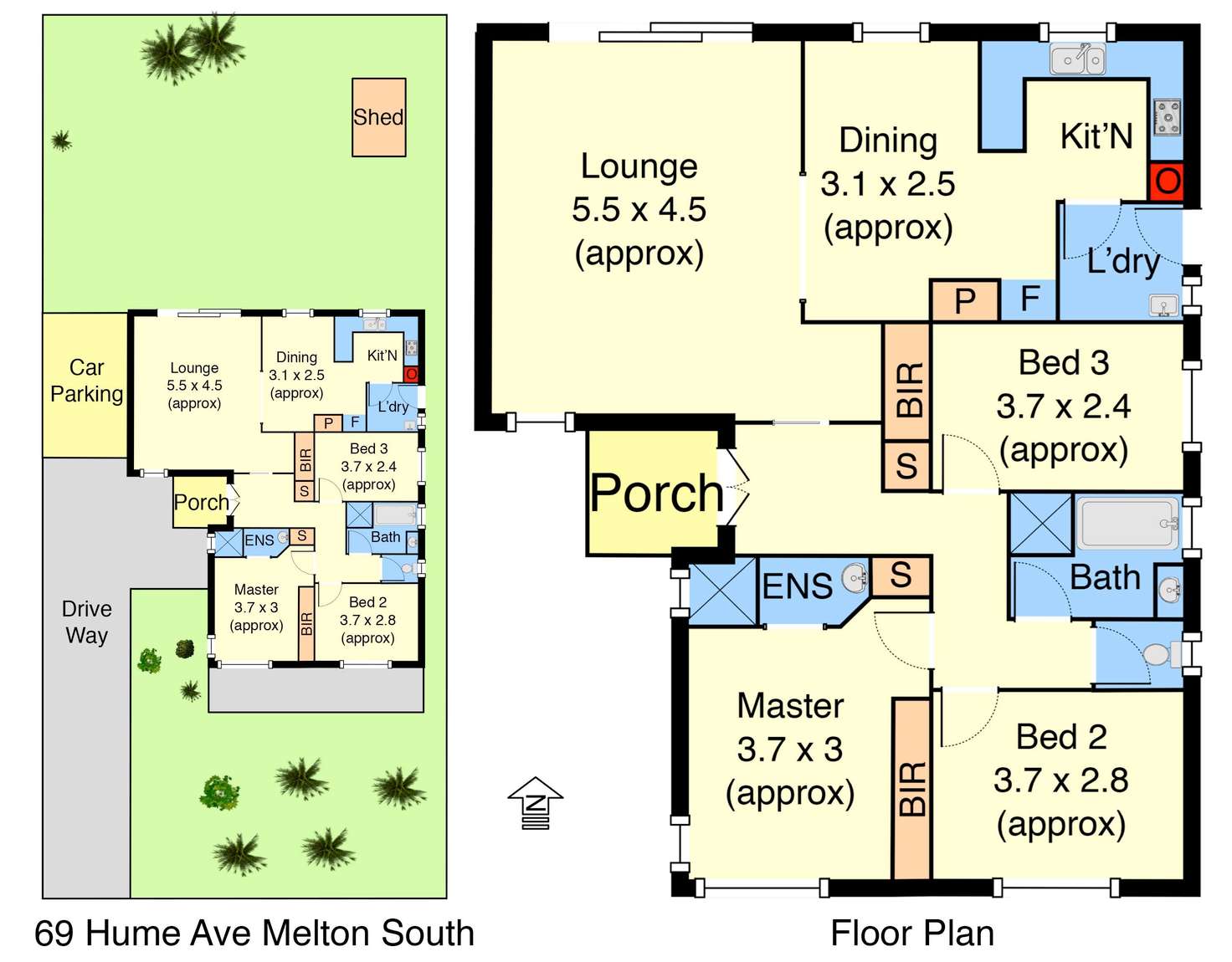 Floorplan of Homely house listing, 69 Hume Avenue, Melton South VIC 3338