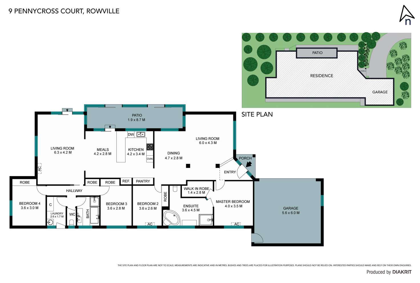 Floorplan of Homely house listing, 9 Pennycross Court, Rowville VIC 3178