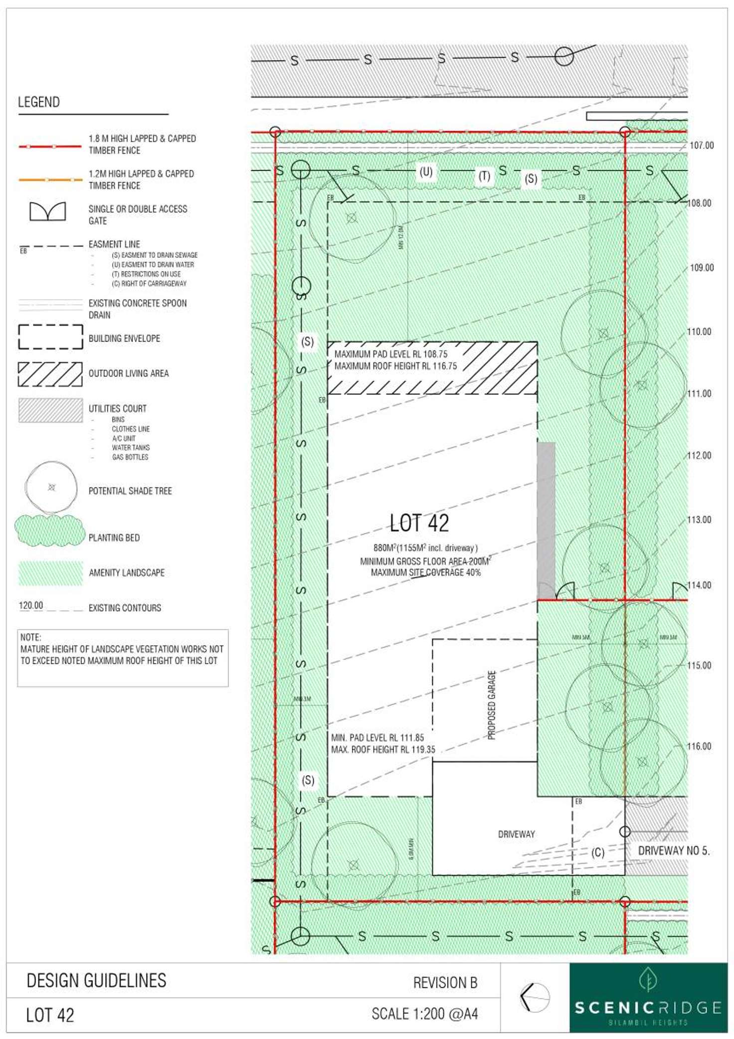 Floorplan of Homely residentialLand listing, LOT 42, 128 Mcallisters Road, Bilambil Heights NSW 2486