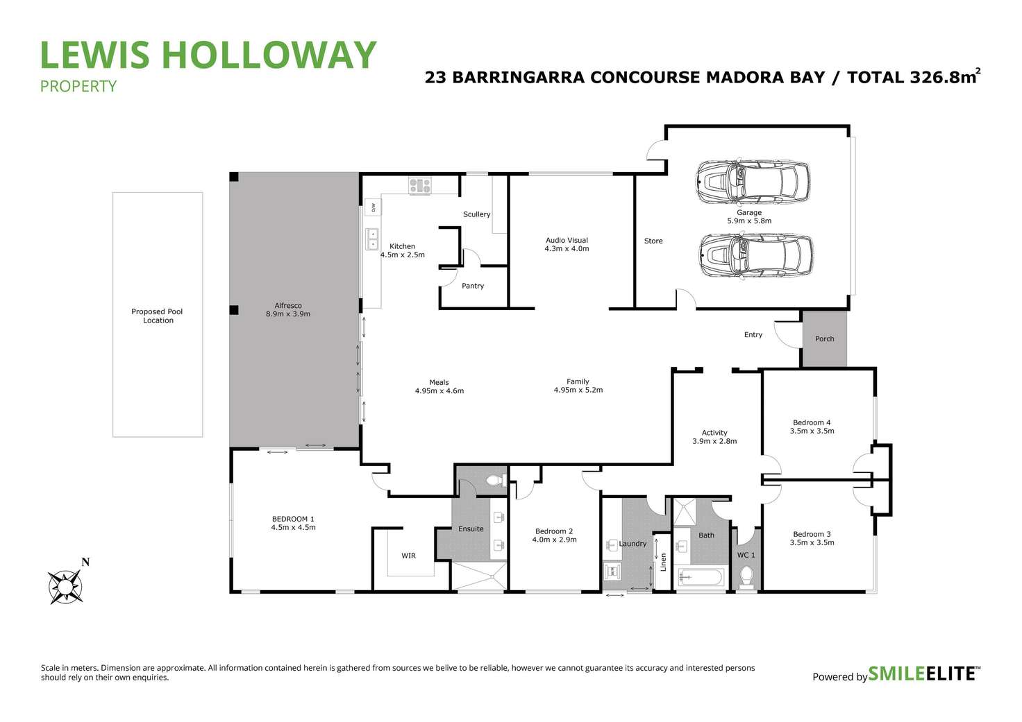 Floorplan of Homely house listing, 23 Barringarra Concourse, Madora Bay WA 6210