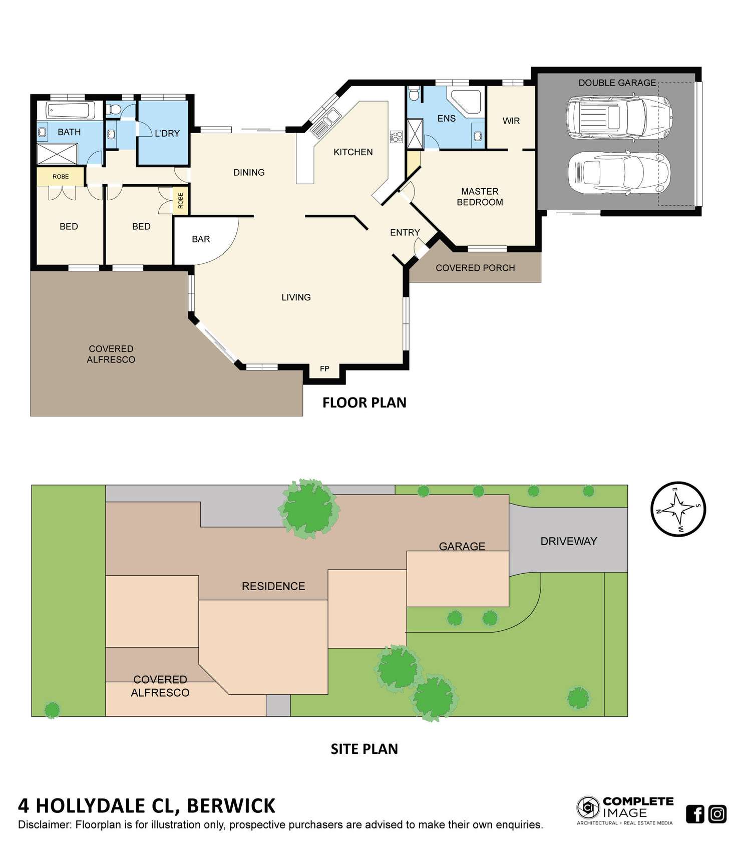 Floorplan of Homely house listing, 4 Hollydale Close, Berwick VIC 3806