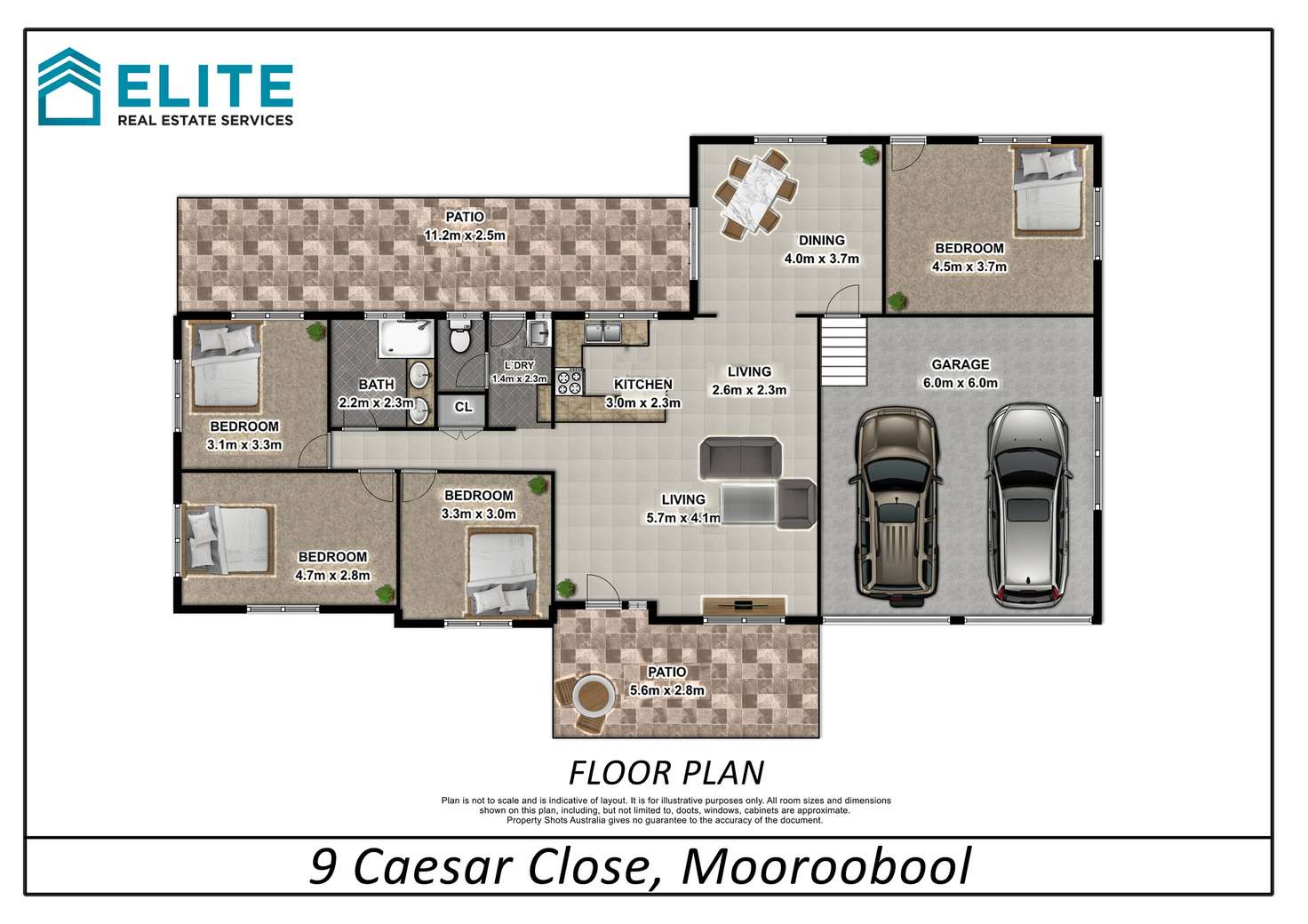 Floorplan of Homely house listing, 9 Caesar Close, Mooroobool QLD 4870