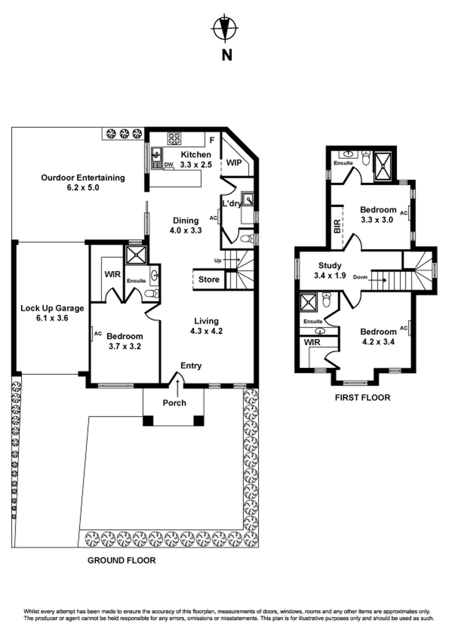 Floorplan of Homely townhouse listing, 1/33 Marigold Avenue, Altona North VIC 3025