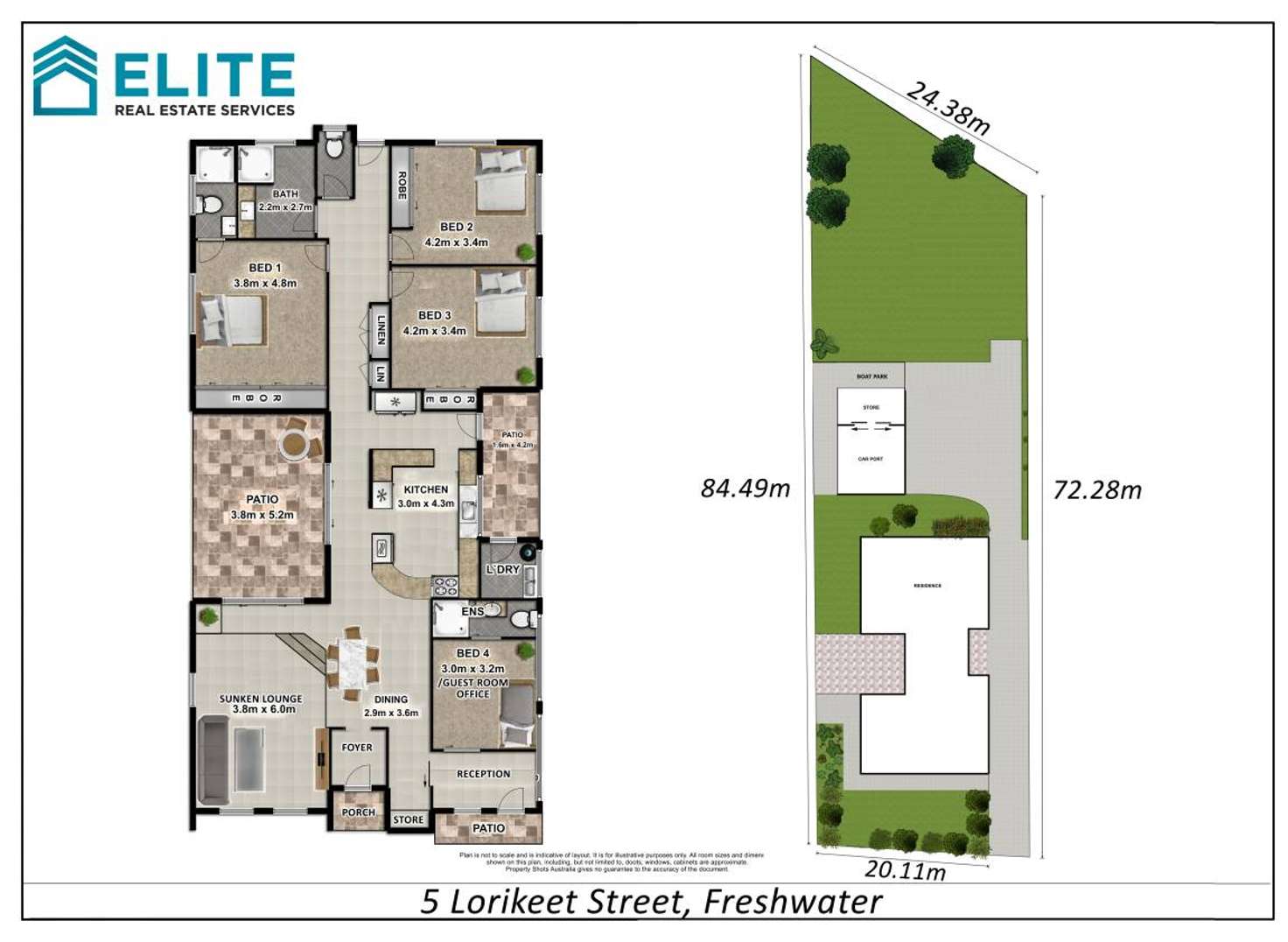 Floorplan of Homely house listing, 5 Lorikeet Street, Freshwater QLD 4870