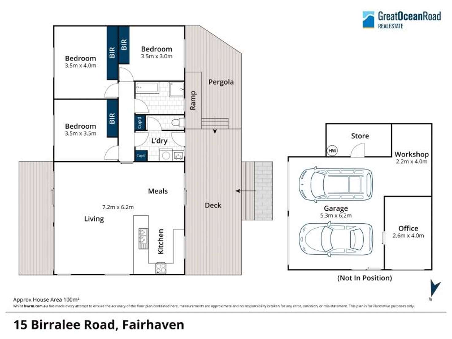 Floorplan of Homely house listing, 15 Birralee Road, Fairhaven VIC 3231