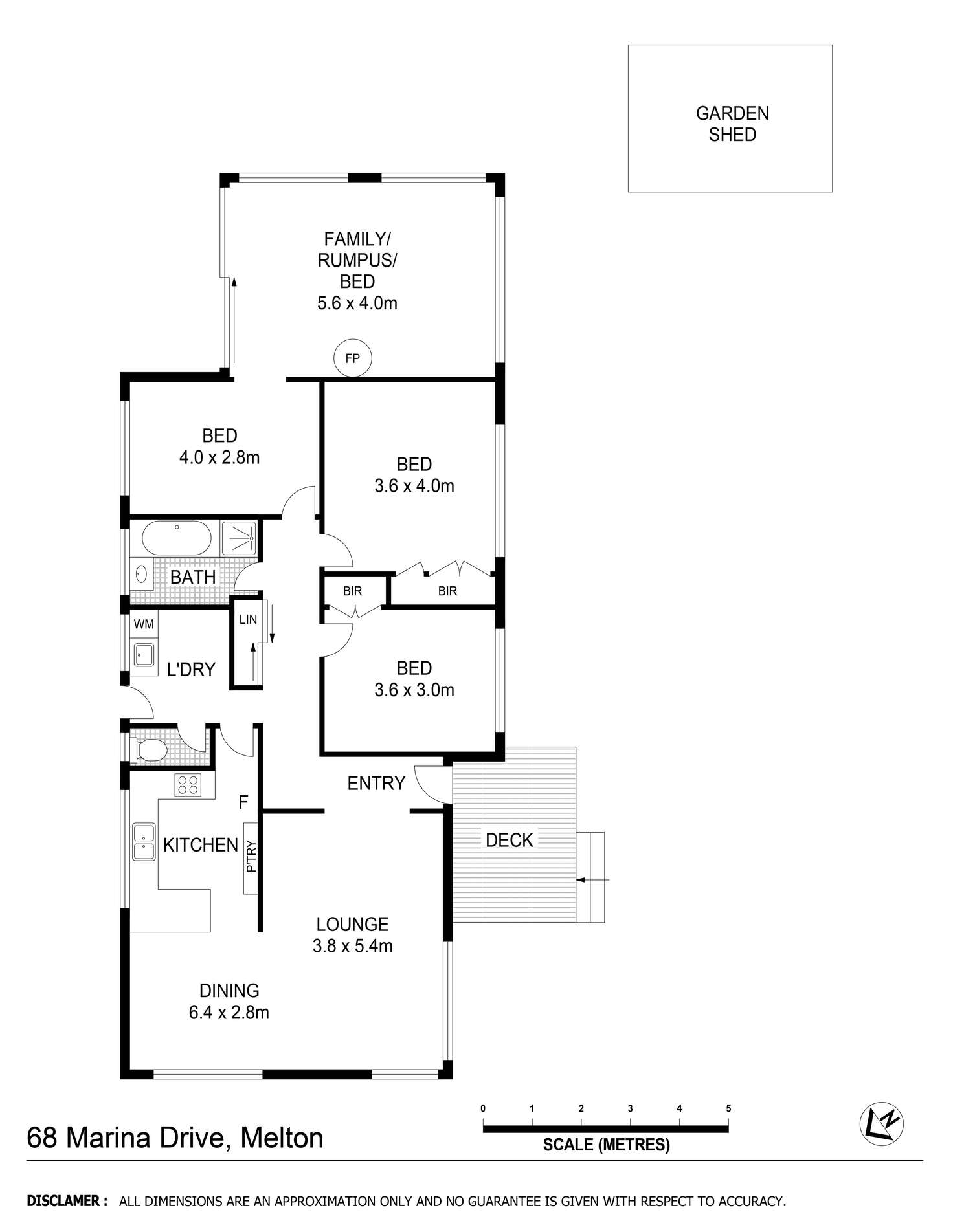 Floorplan of Homely house listing, 68 Marina Drive, Melton VIC 3337