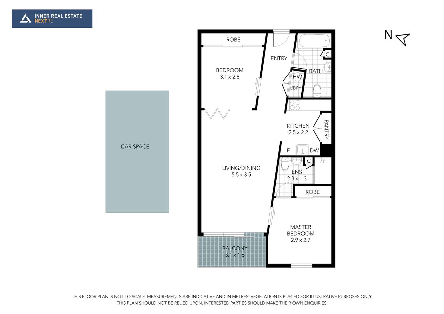 Floorplan of Homely apartment listing, 306/539 St Kilda Road, Melbourne VIC 3004