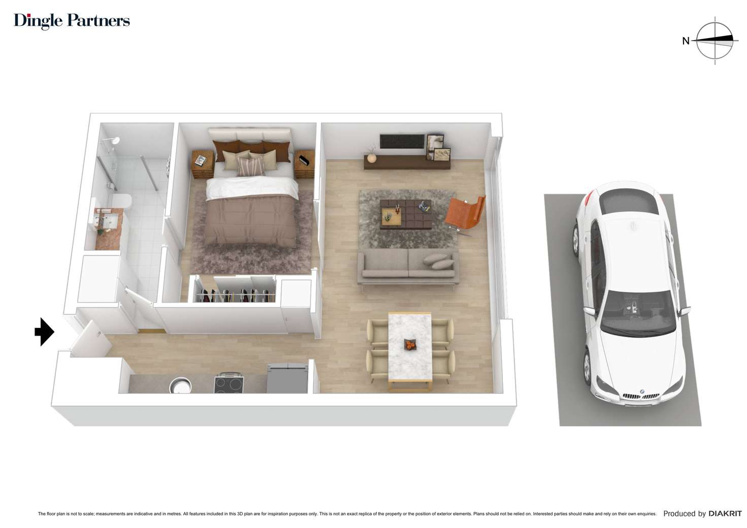 Floorplan of Homely apartment listing, 2012/22-24 Jane Bell Lane, Melbourne VIC 3000