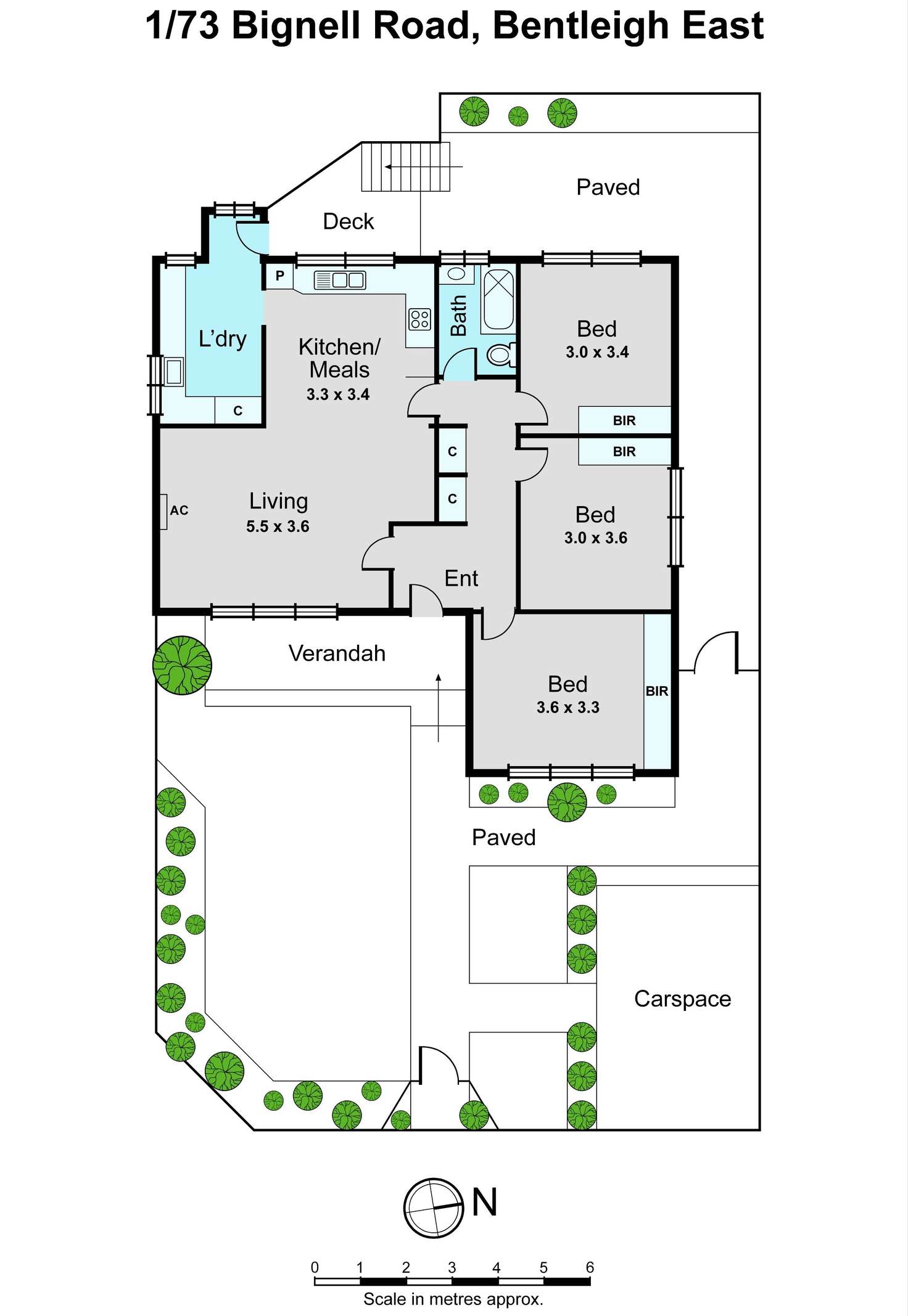 Floorplan of Homely unit listing, 1/73 Bignell Road, Bentleigh East VIC 3165