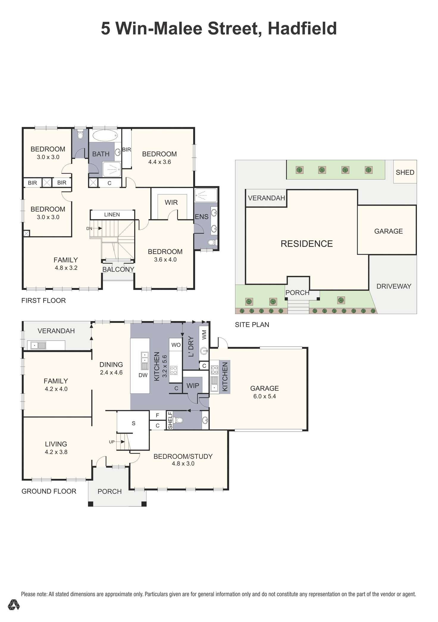 Floorplan of Homely house listing, 5 Win-Malee Street, Hadfield VIC 3046