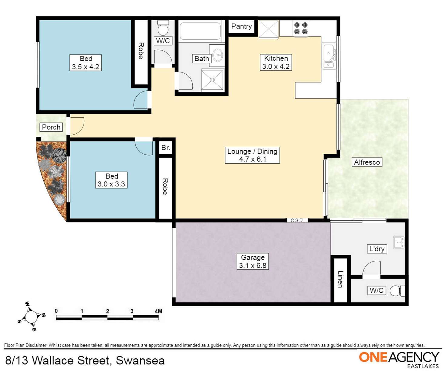 Floorplan of Homely villa listing, 8/13 Wallace Street, Swansea NSW 2281