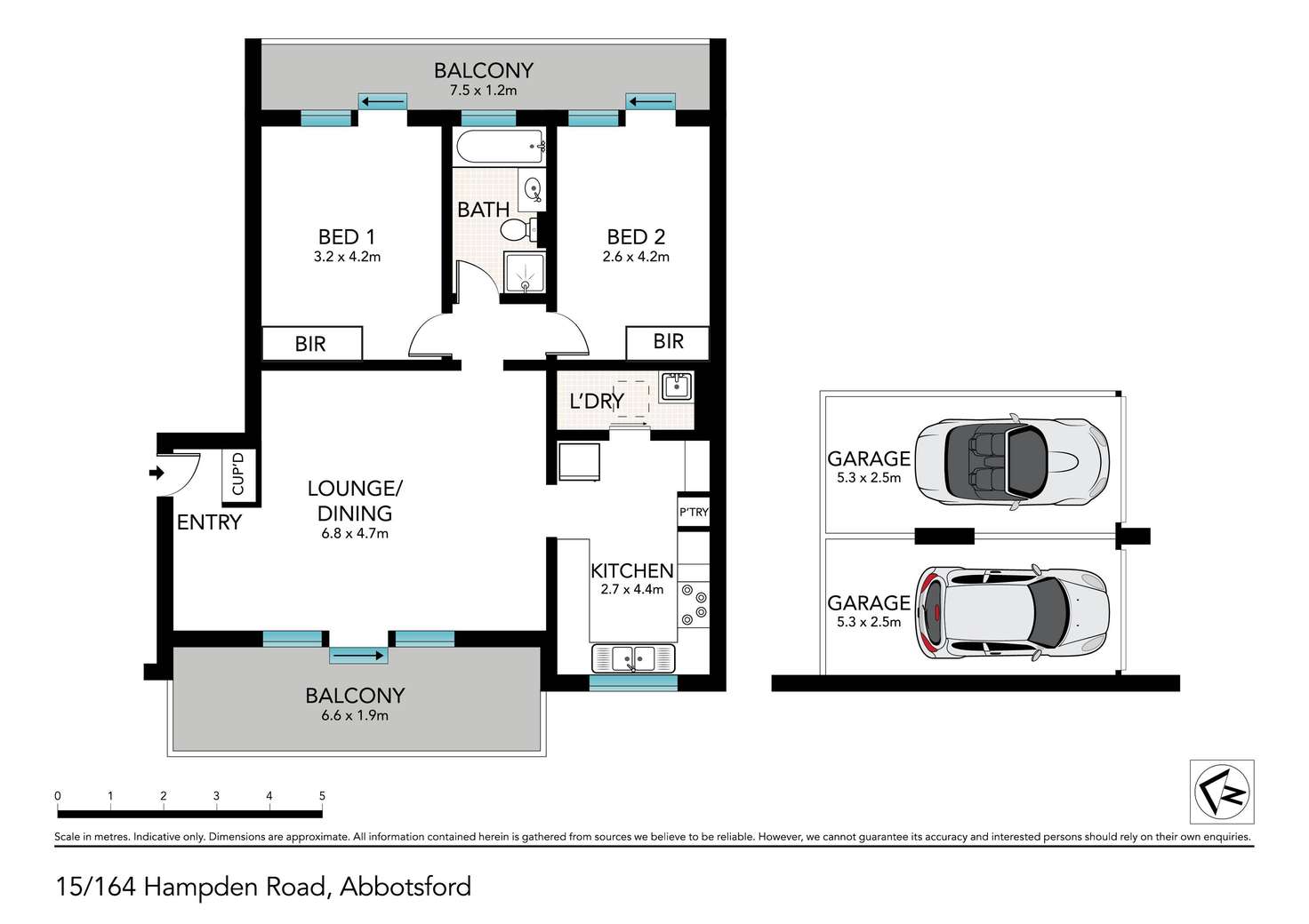 Floorplan of Homely apartment listing, 15/164-166 Hampden Road, Abbotsford NSW 2046