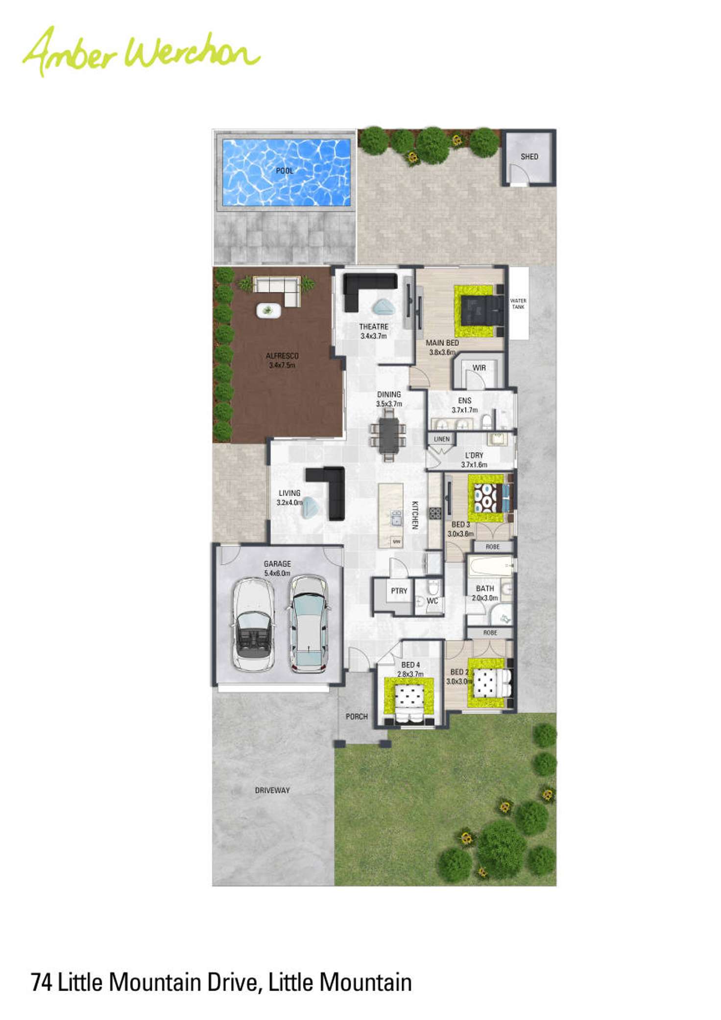 Floorplan of Homely house listing, 74 Little Mountain Drive, Little Mountain QLD 4551