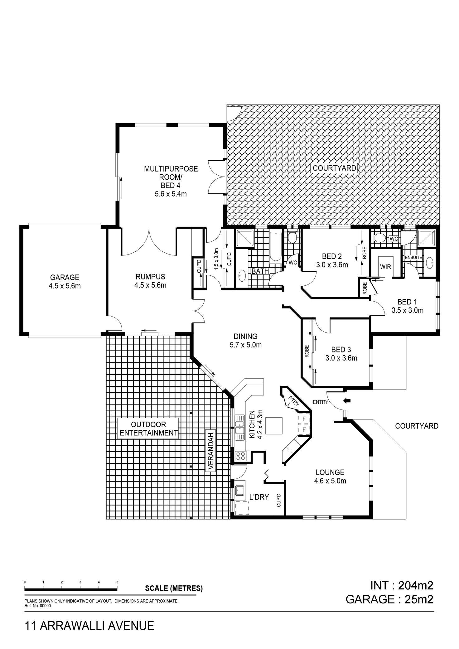 Floorplan of Homely house listing, 11 Arrawalli Avenue, Ascot VIC 3551