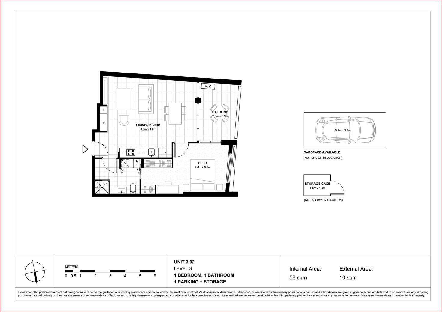 Floorplan of Homely apartment listing, 302/15 Hercules Street, Ashfield NSW 2131