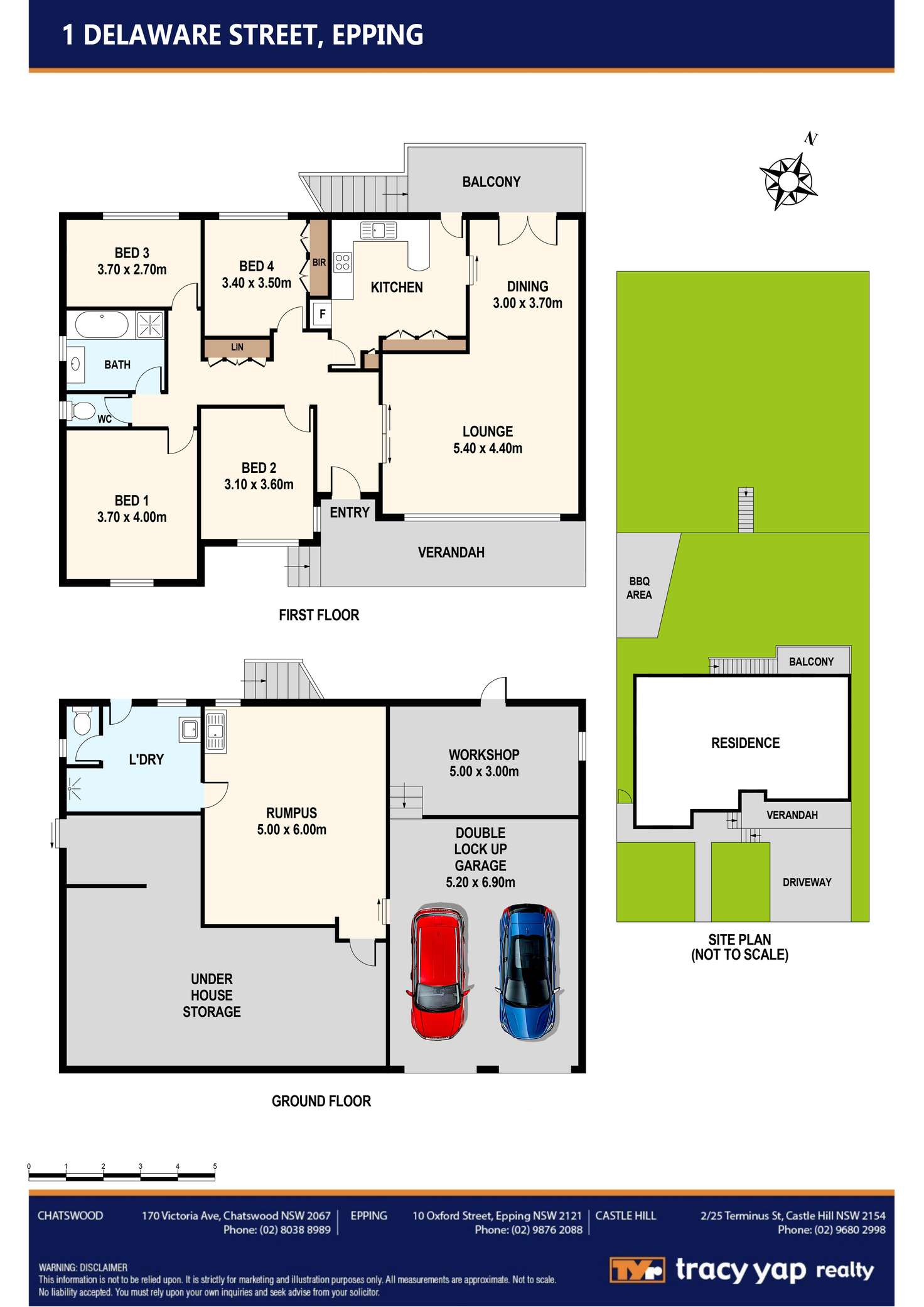 Floorplan of Homely house listing, 1 Delaware Street, Epping NSW 2121