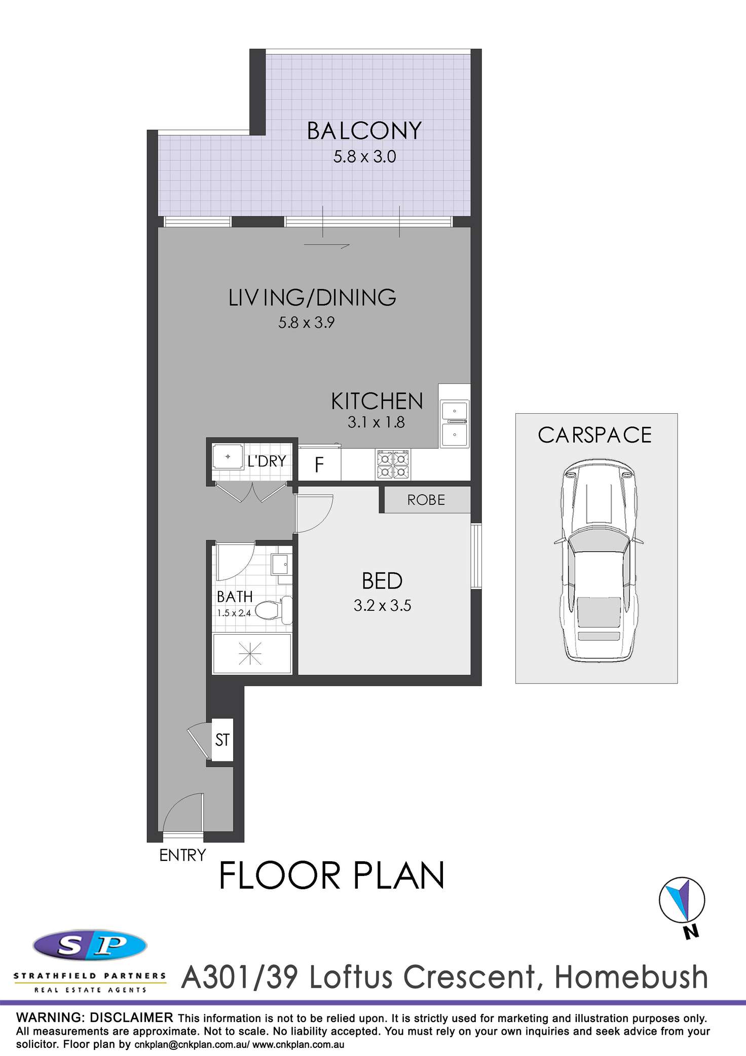 Floorplan of Homely apartment listing, 37-39 Loftus Crescent, Homebush NSW 2140