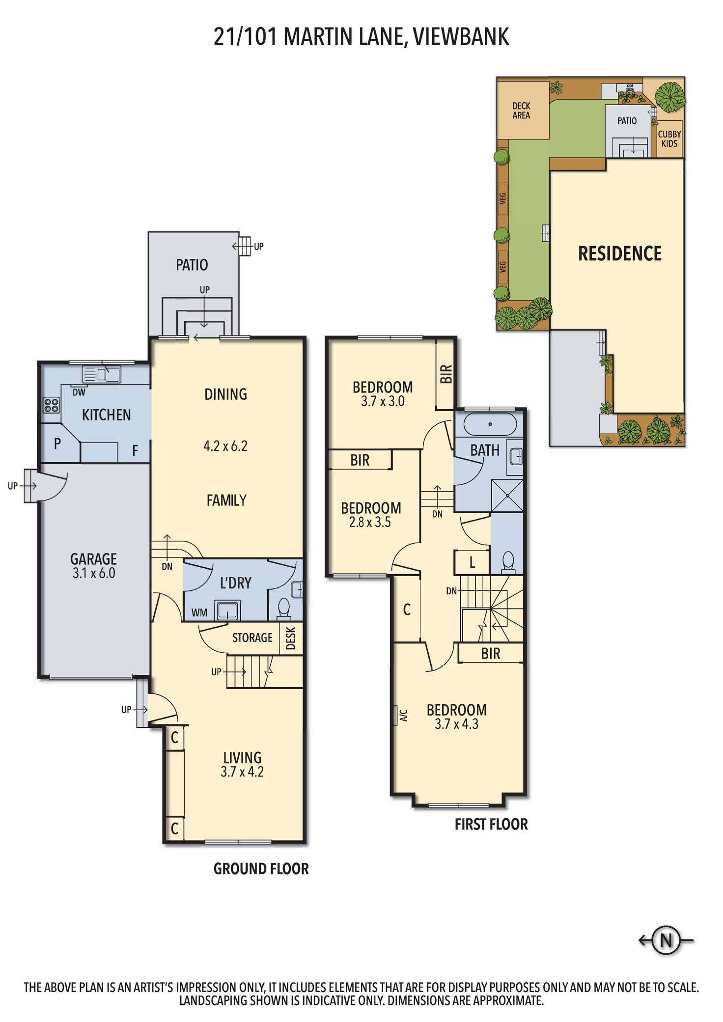 Floorplan of Homely house listing, 21/101 Martins Lane, Viewbank VIC 3084