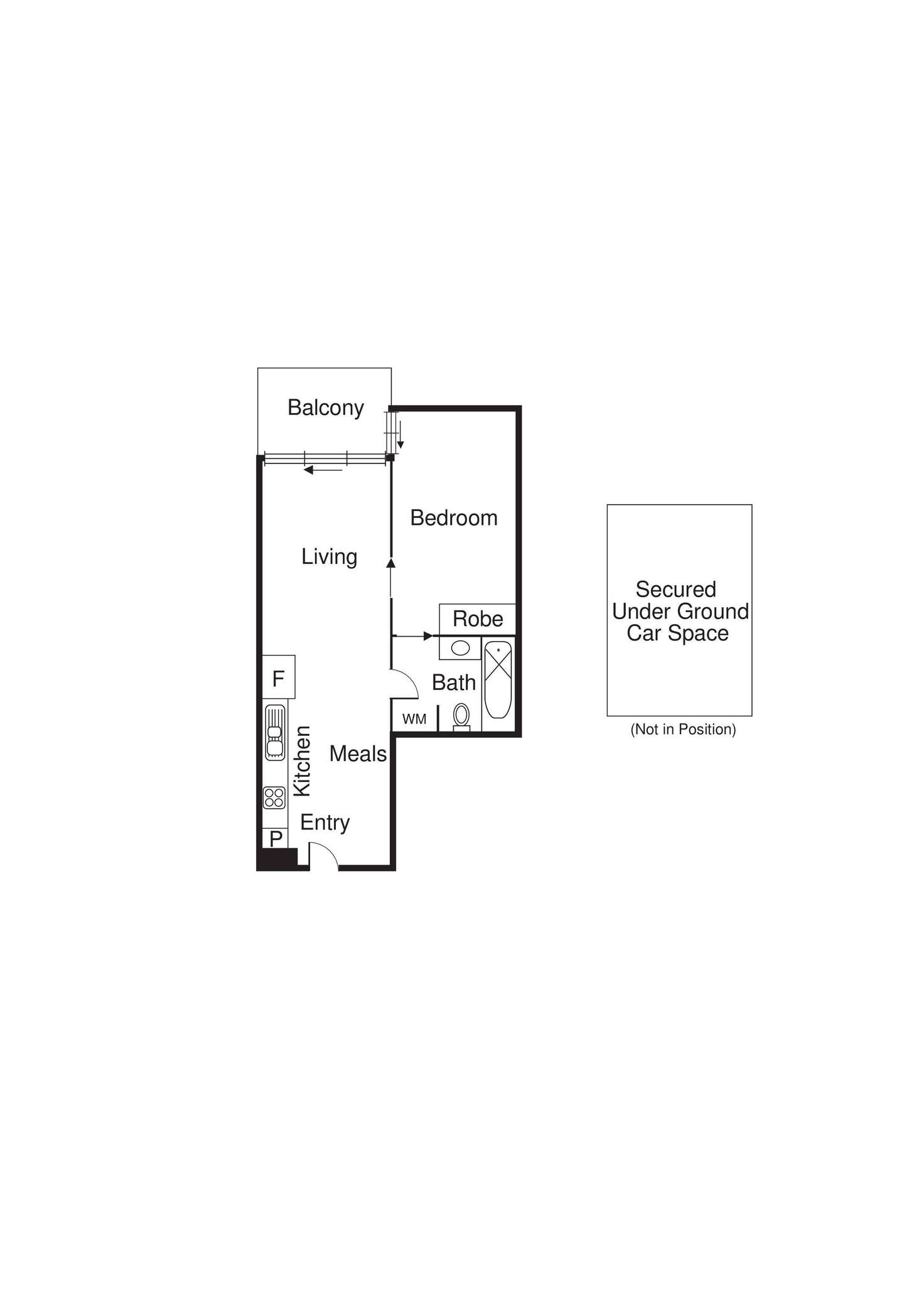 Floorplan of Homely apartment listing, 216/54 Nott Street, Port Melbourne VIC 3207