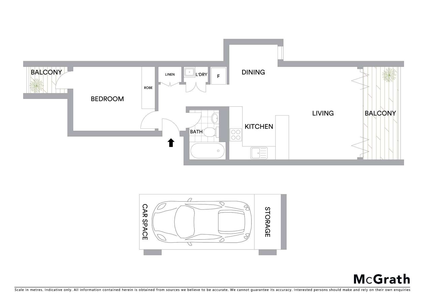 Floorplan of Homely apartment listing, 8/173 Bronte Road, Queens Park NSW 2022