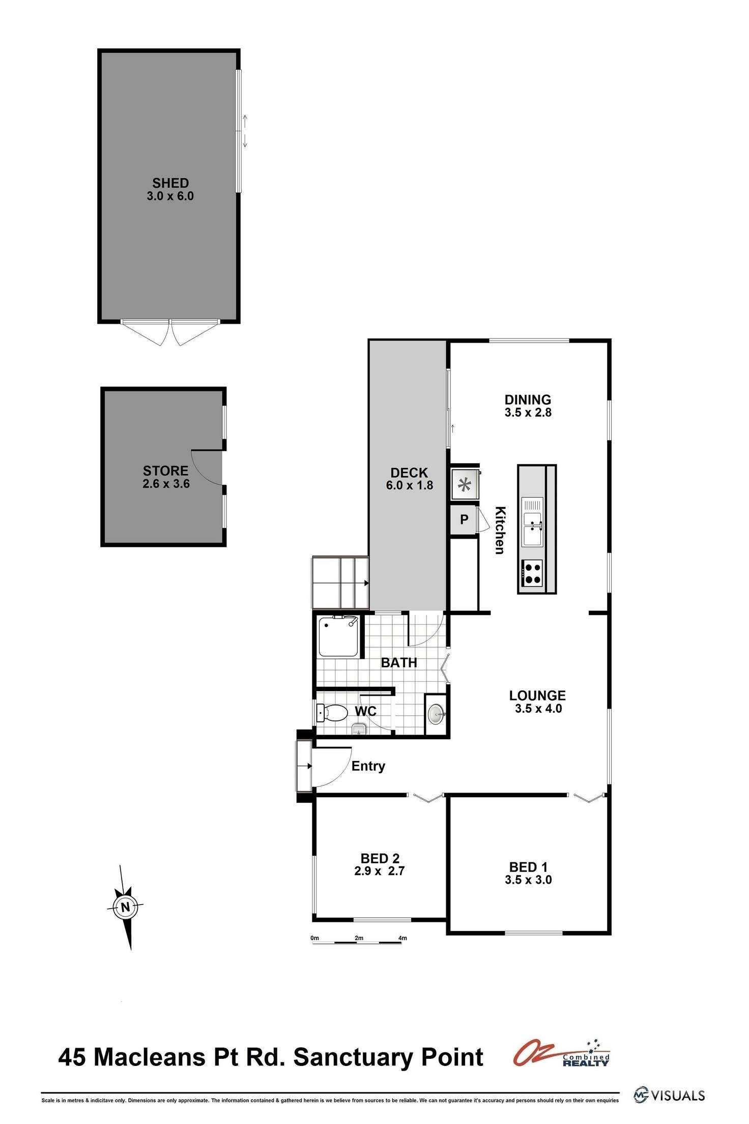 Floorplan of Homely house listing, 45 Macleans Point Road, Sanctuary Point NSW 2540