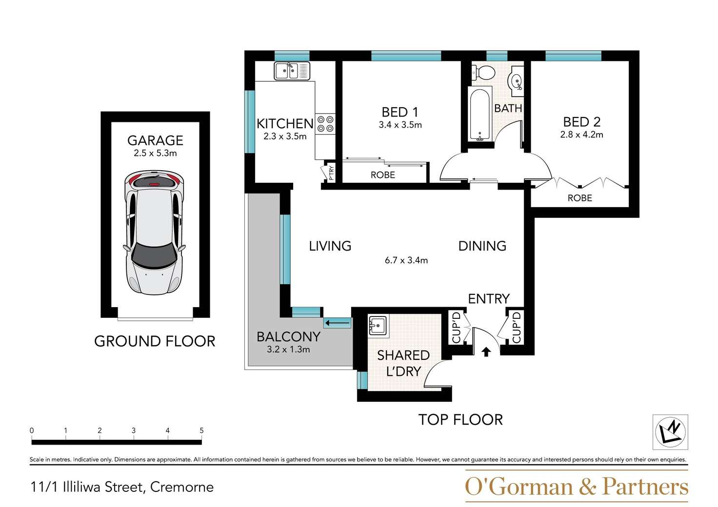 Floorplan of Homely apartment listing, 11/1 Illiliwa Street, Cremorne NSW 2090