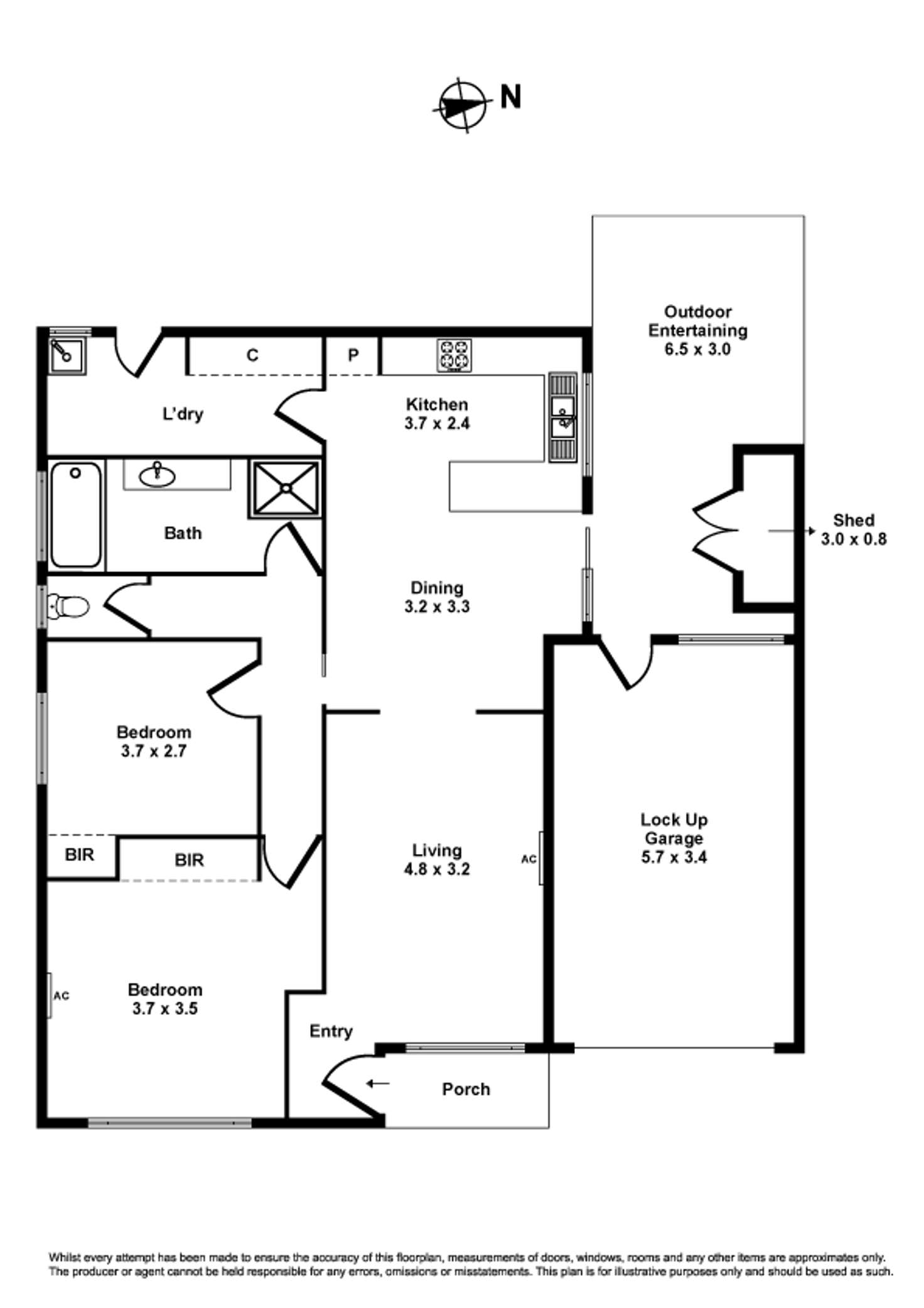 Floorplan of Homely unit listing, 2/110 Victoria Street, Altona Meadows VIC 3028