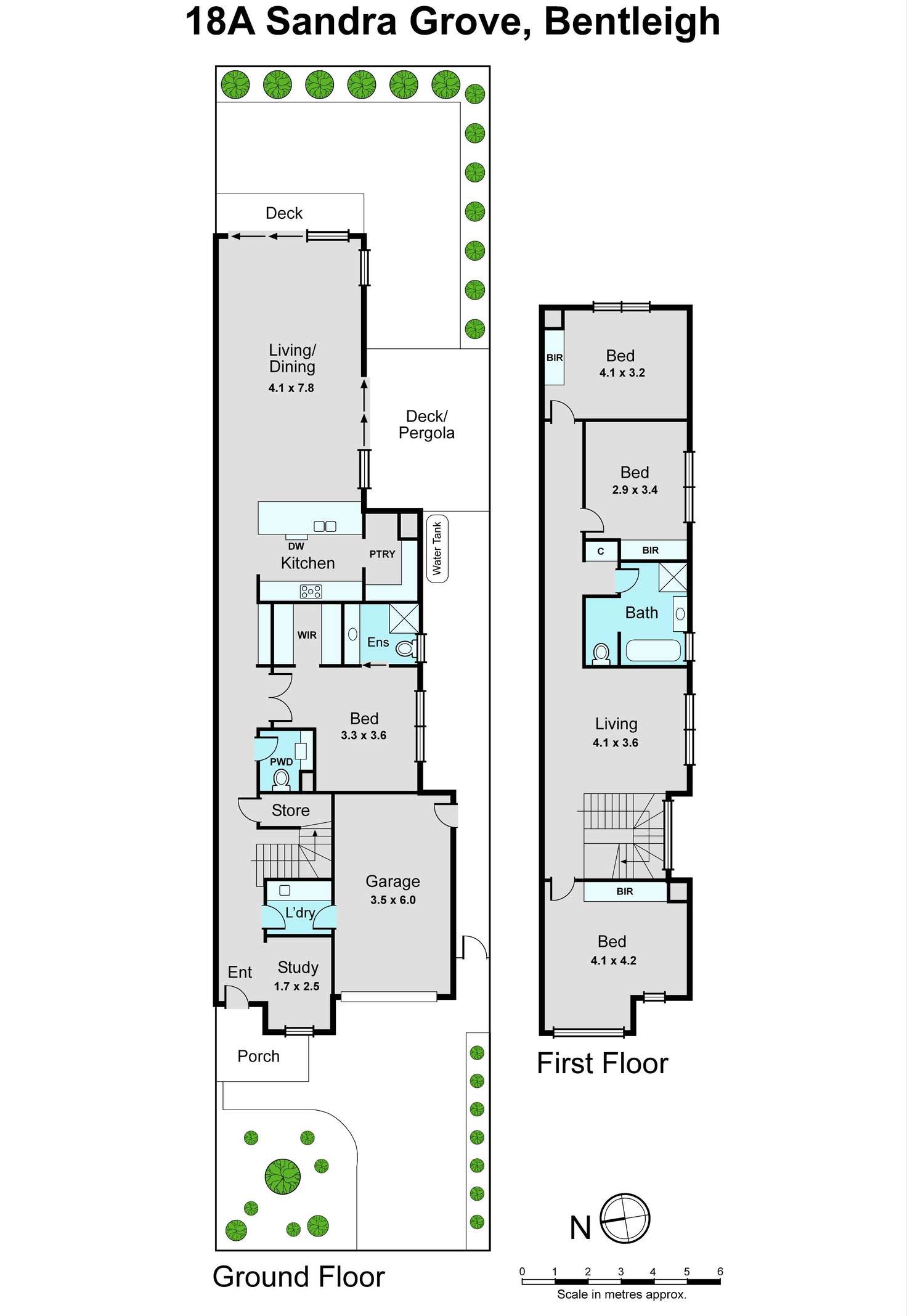 Floorplan of Homely townhouse listing, 18A Sandra Grove, Bentleigh VIC 3204