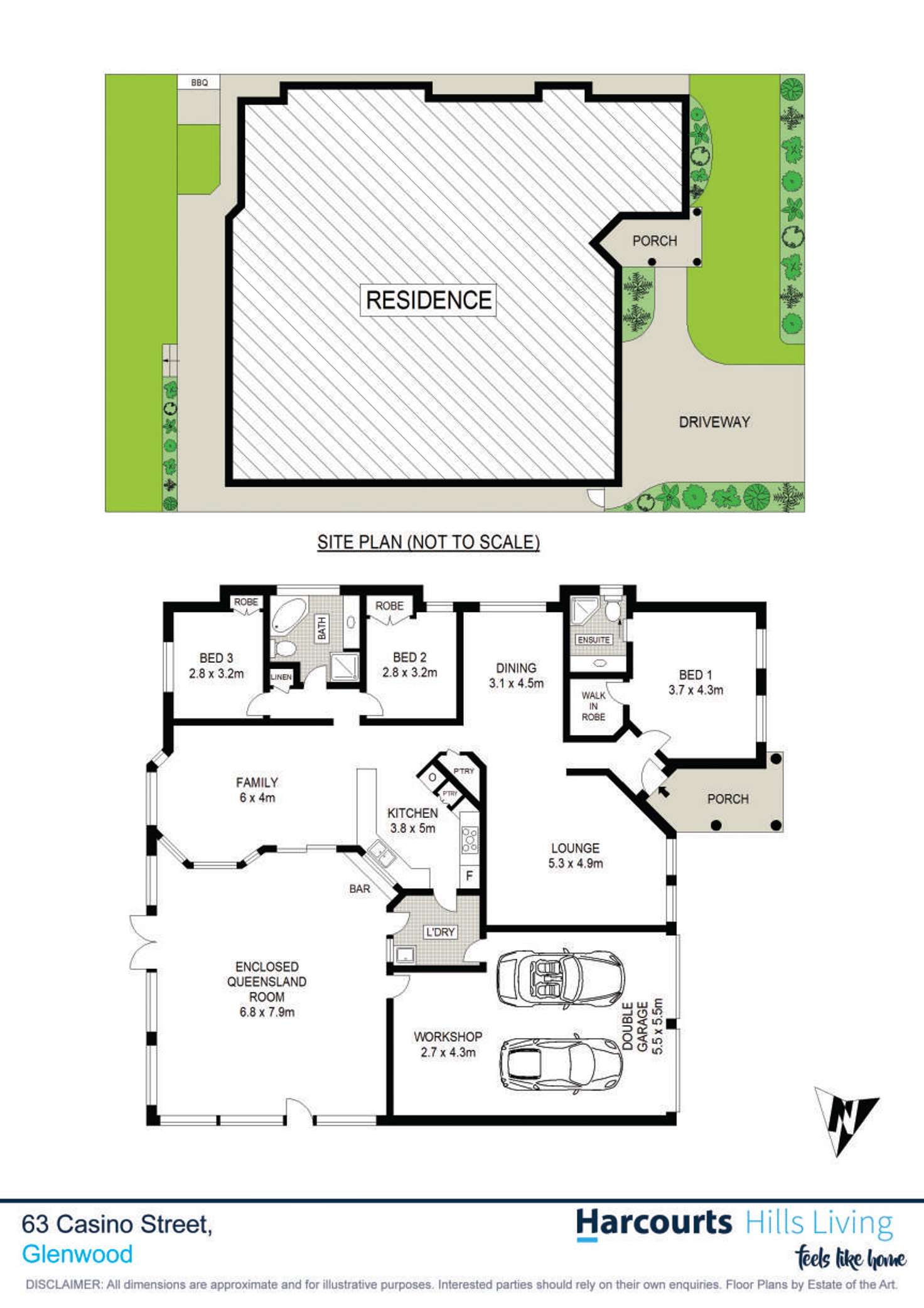 Floorplan of Homely house listing, 63 Casino Street, Glenwood NSW 2768