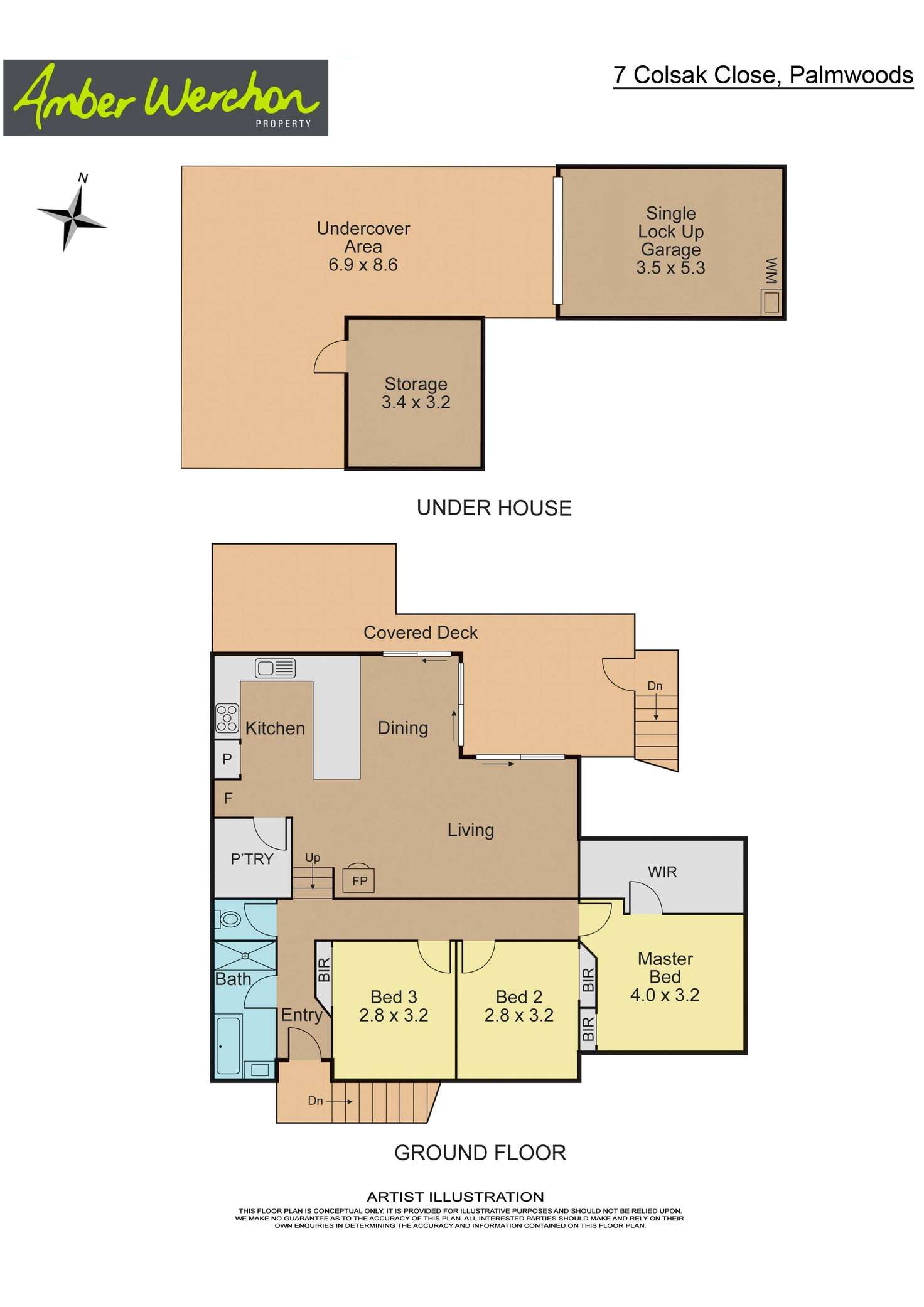 Floorplan of Homely house listing, 7 Colsak Close, Palmwoods QLD 4555