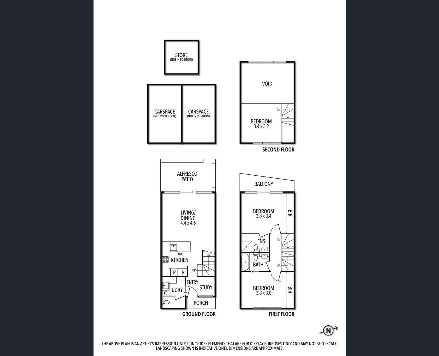 Floorplan of Homely townhouse listing, 5/386 Dandenong Road, Caulfield North VIC 3161