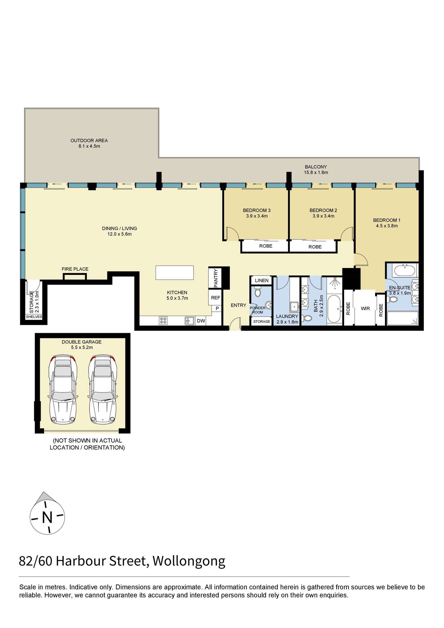 Floorplan of Homely apartment listing, 82/60 Harbour Street, Wollongong NSW 2500