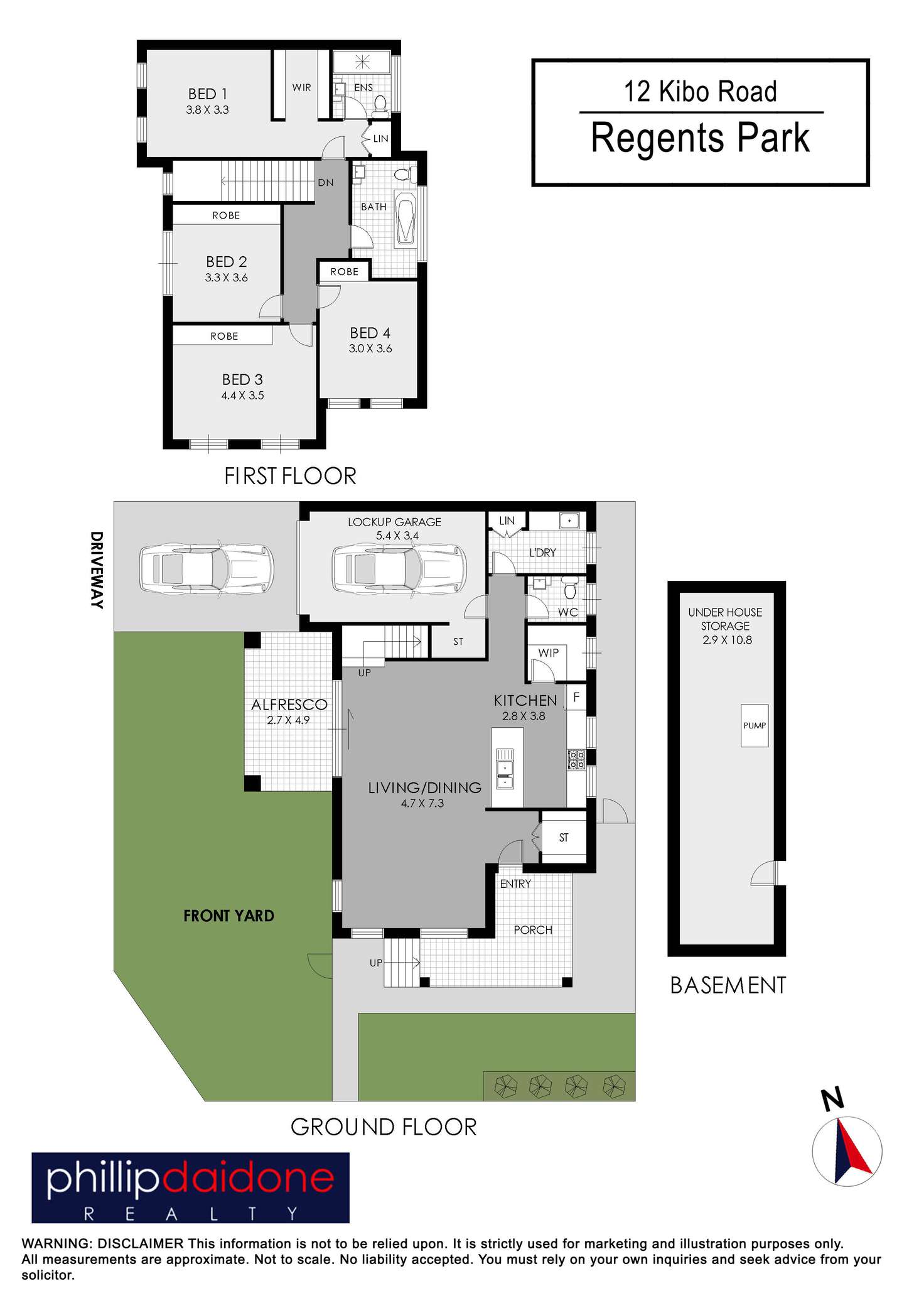 Floorplan of Homely house listing, 12 Kibo Road, Regents Park NSW 2143