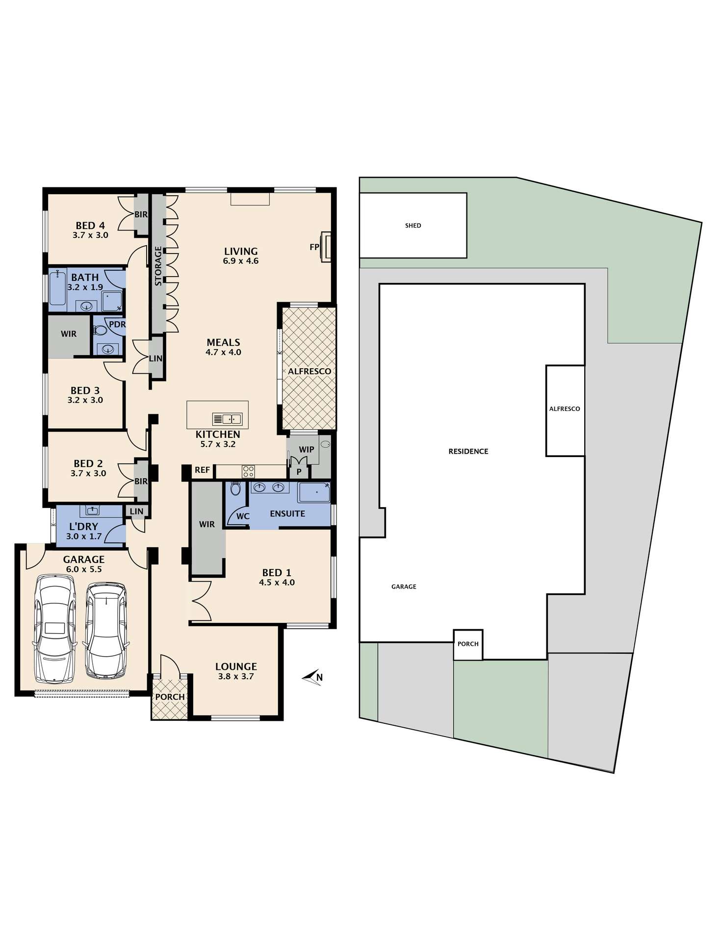 Floorplan of Homely house listing, 54 Bridgehaven Drive, Craigieburn VIC 3064