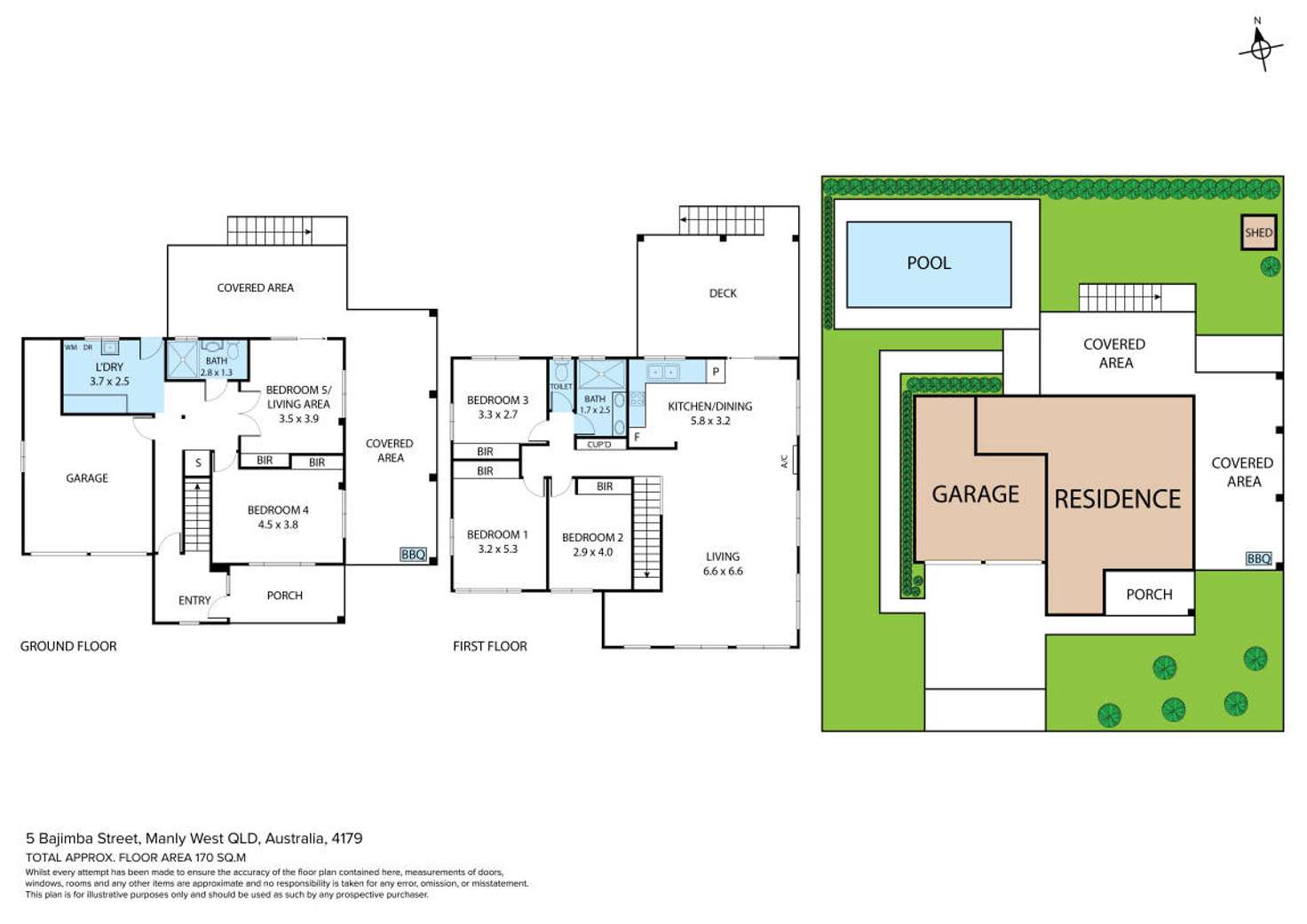 Floorplan of Homely house listing, 5 Bajimba Street, Manly West QLD 4179