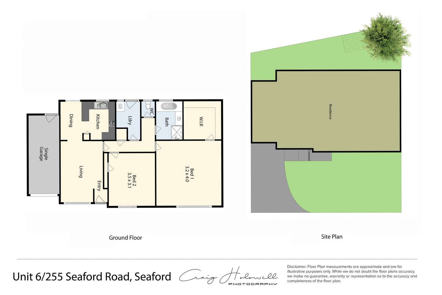 Floorplan of Homely unit listing, 6/255 Seaford Road, Seaford VIC 3198